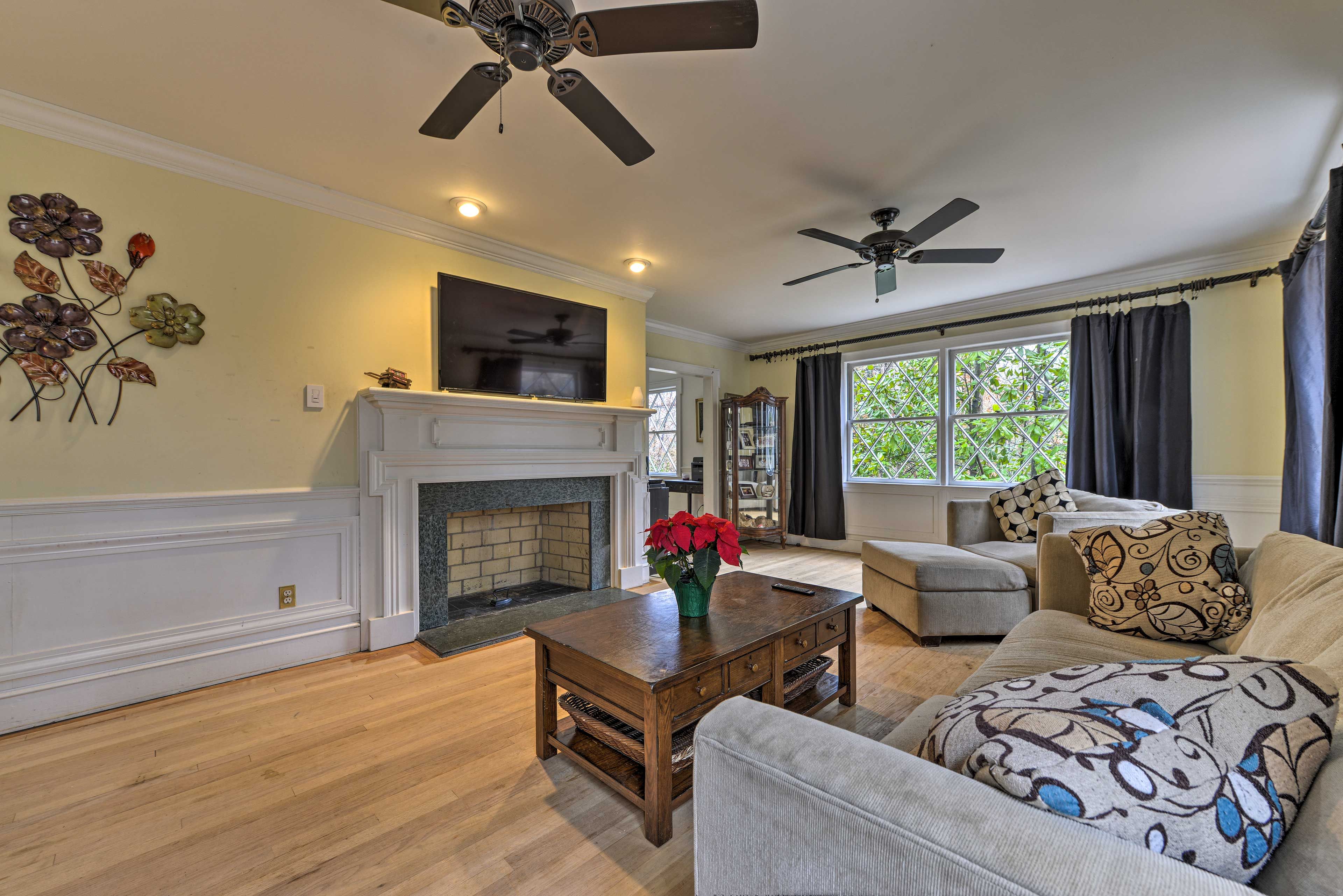 This property has a Smart TV that is perfect for catching up on all your shows!