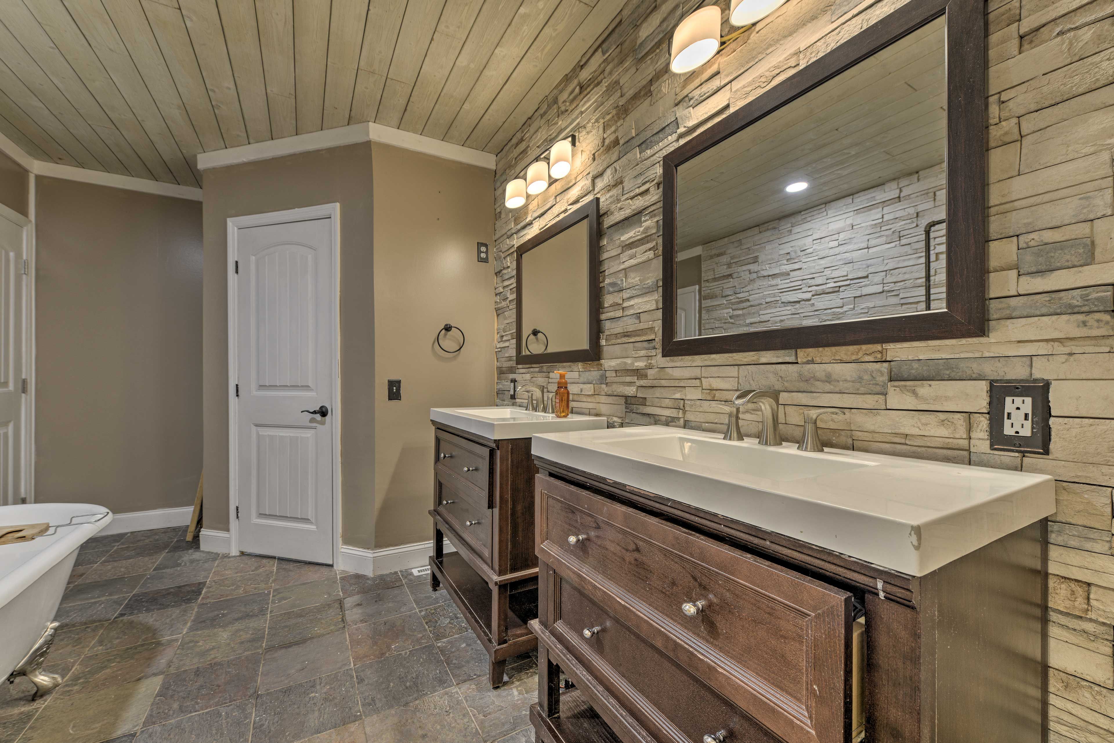 This dual-sink makes teeth brushing a family affair!