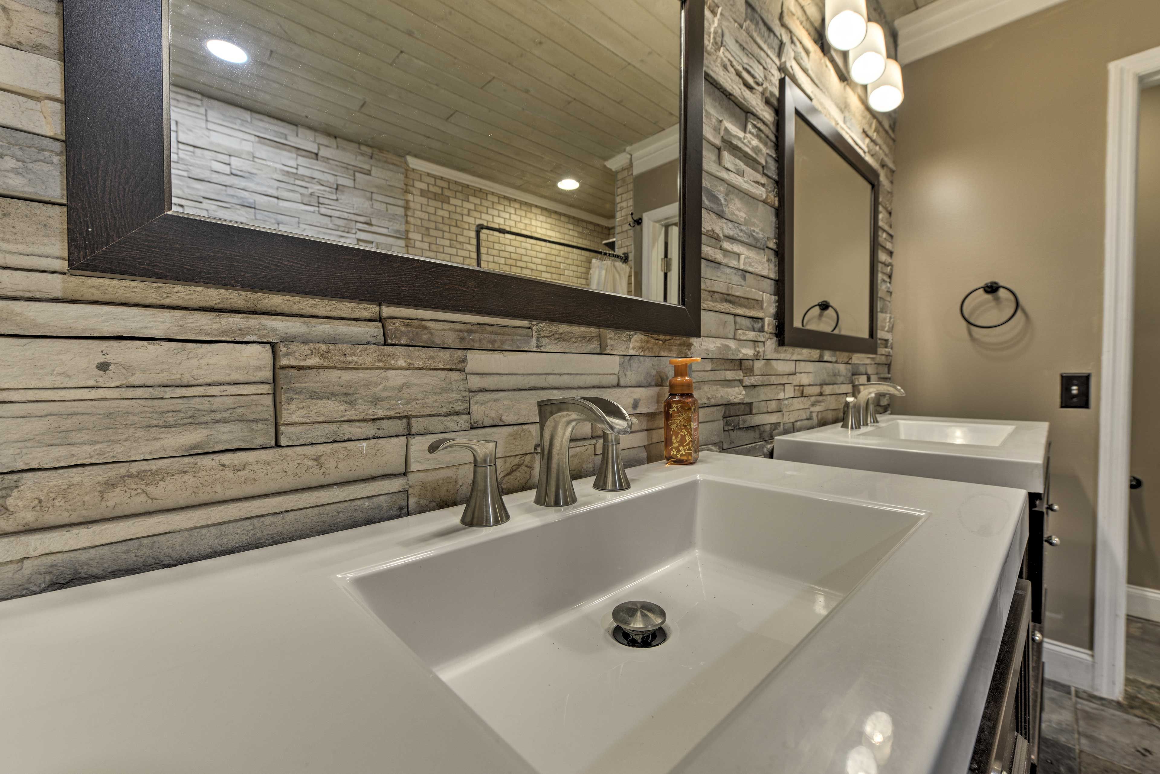Wash off the day in this stunning modern sink.