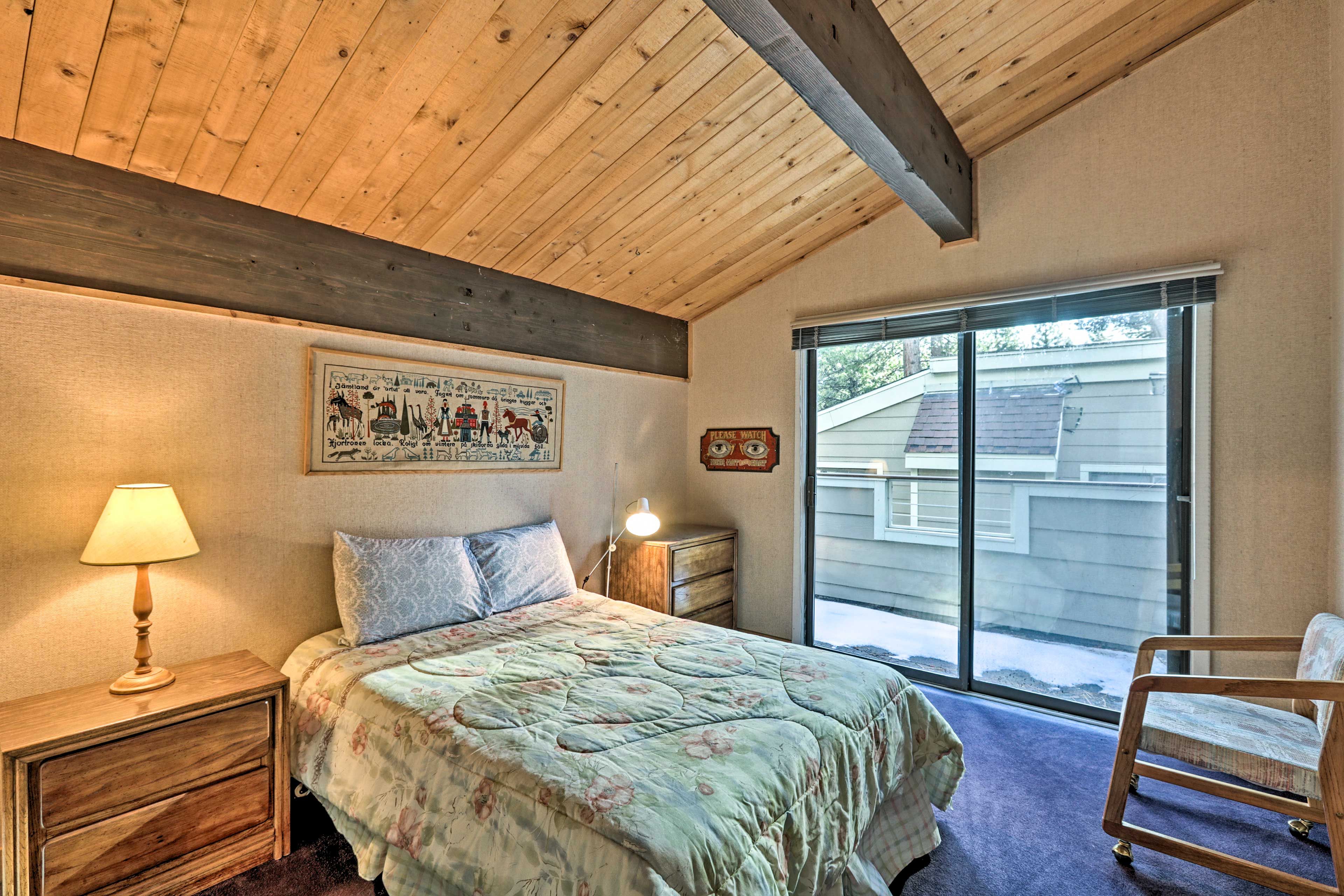 Head onto the deck for a breath of fresh air.