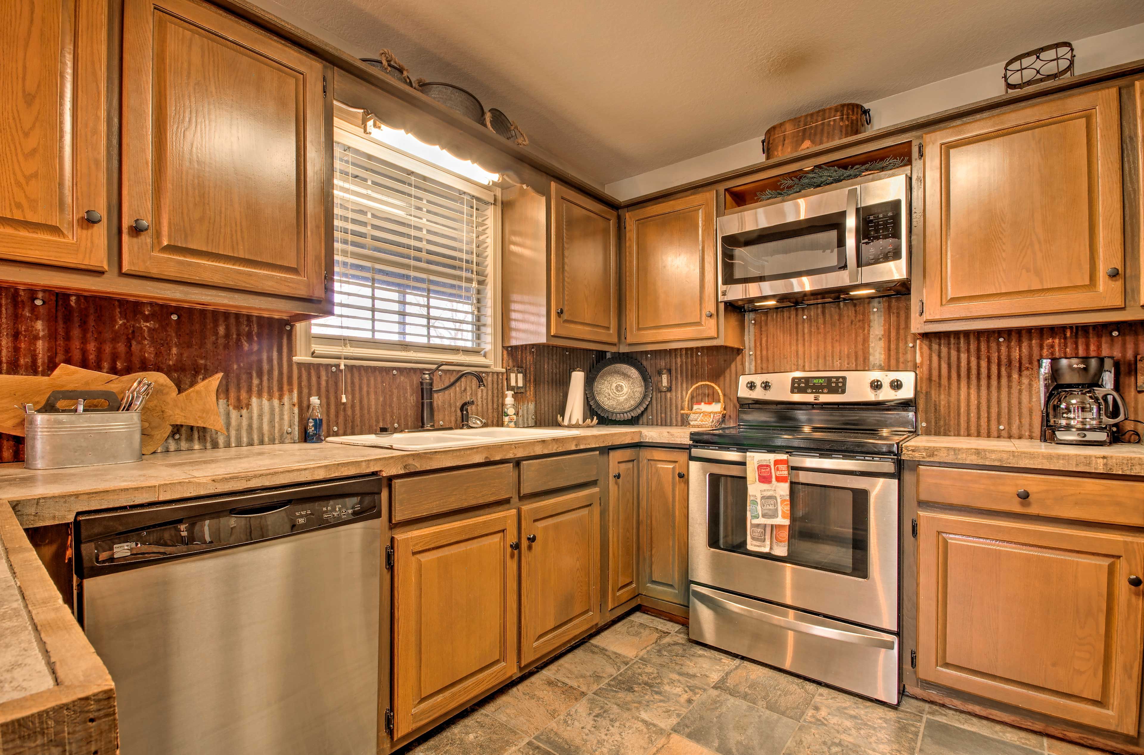 The vacation rental comes complete with all of the necessary comforts!