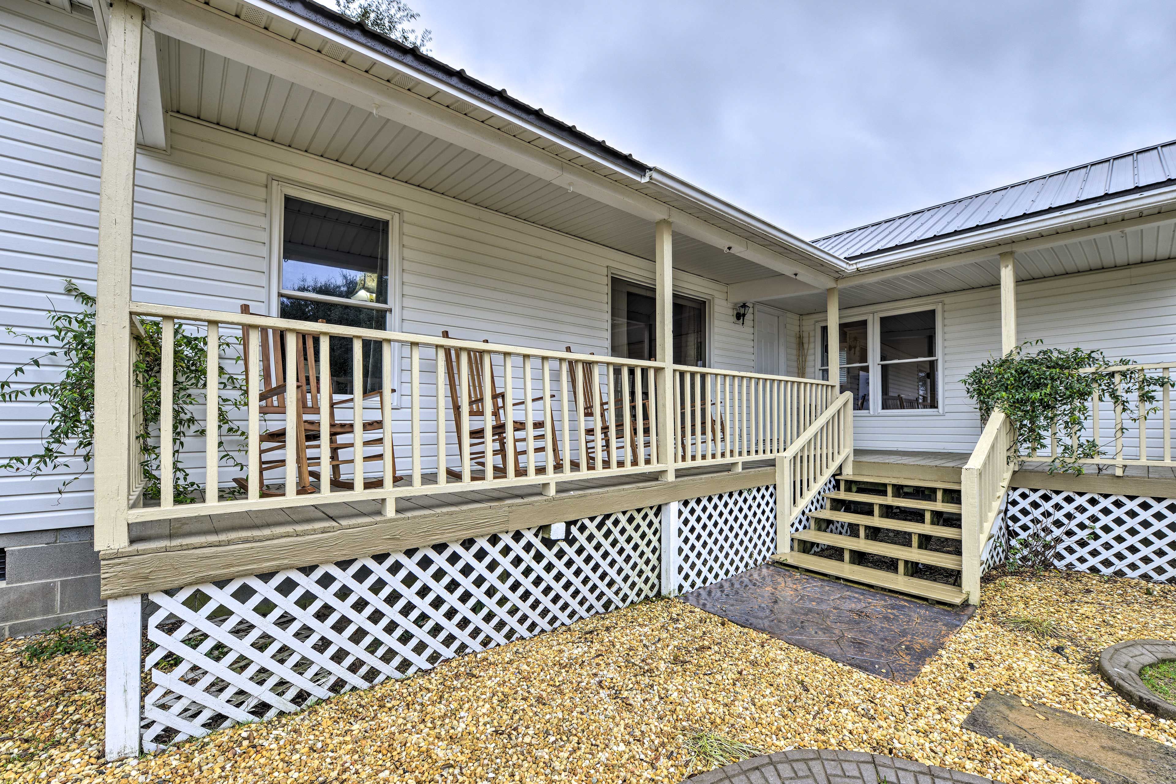 Spend evenings outside on the porch.