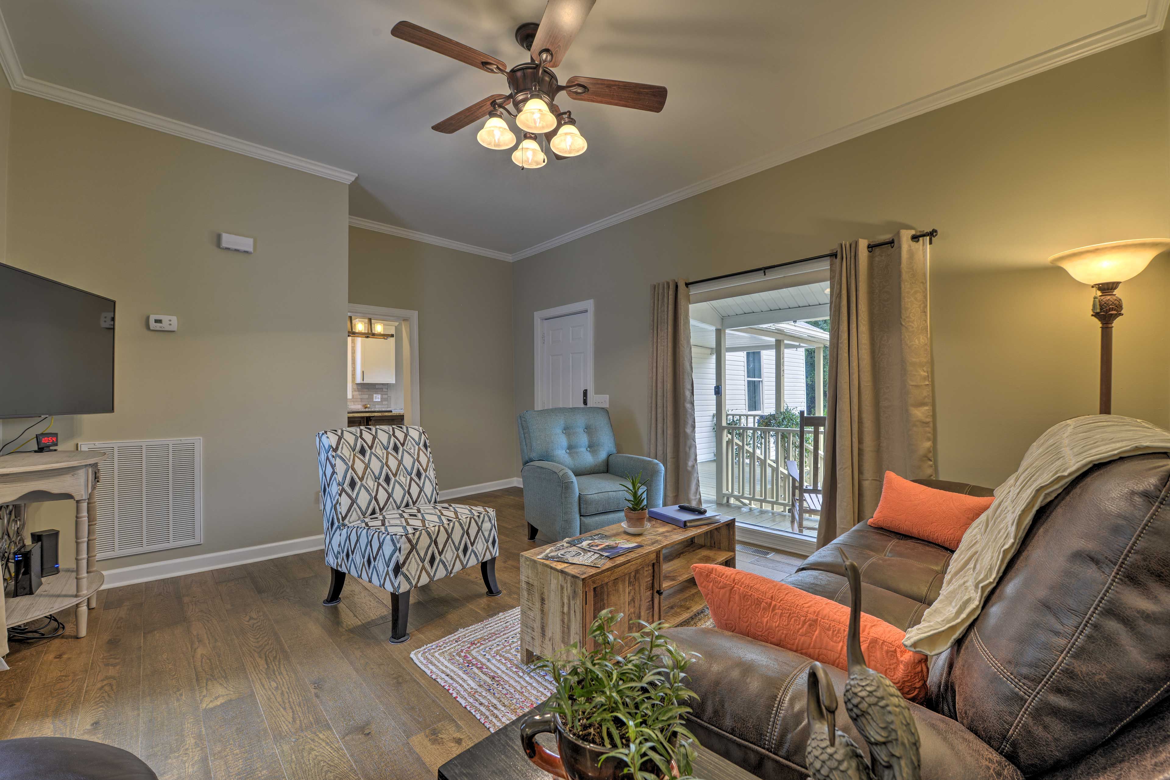 Let the natural light flow in.