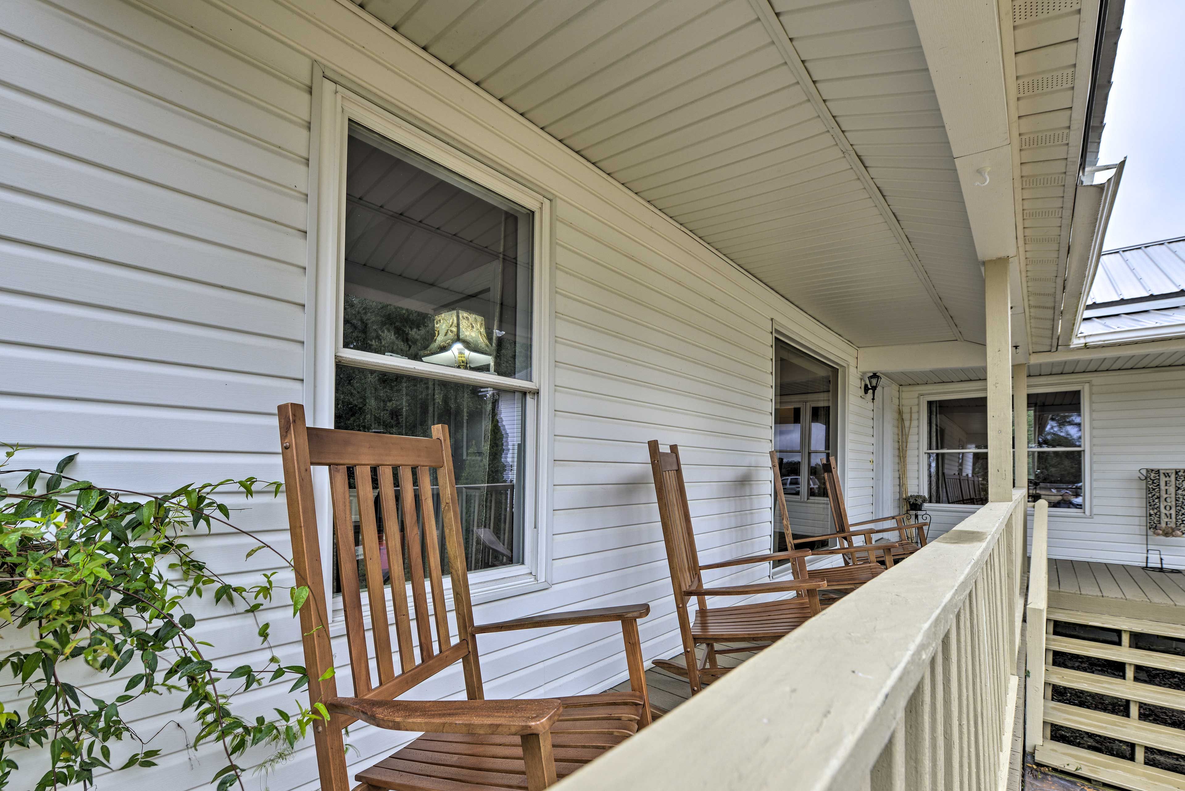 Rock out on the porch.