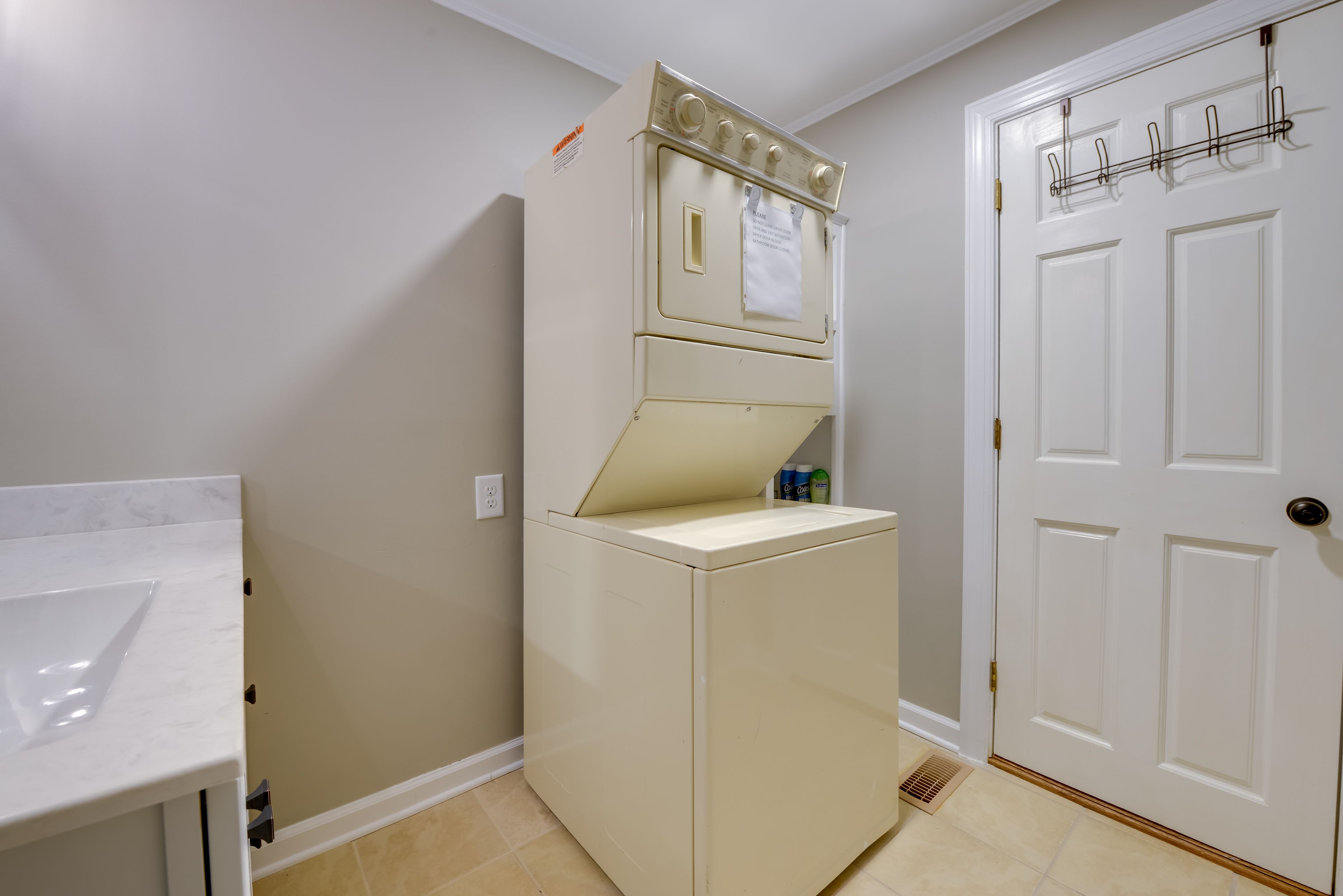 Throw in a load of laundry while you're out for the day!