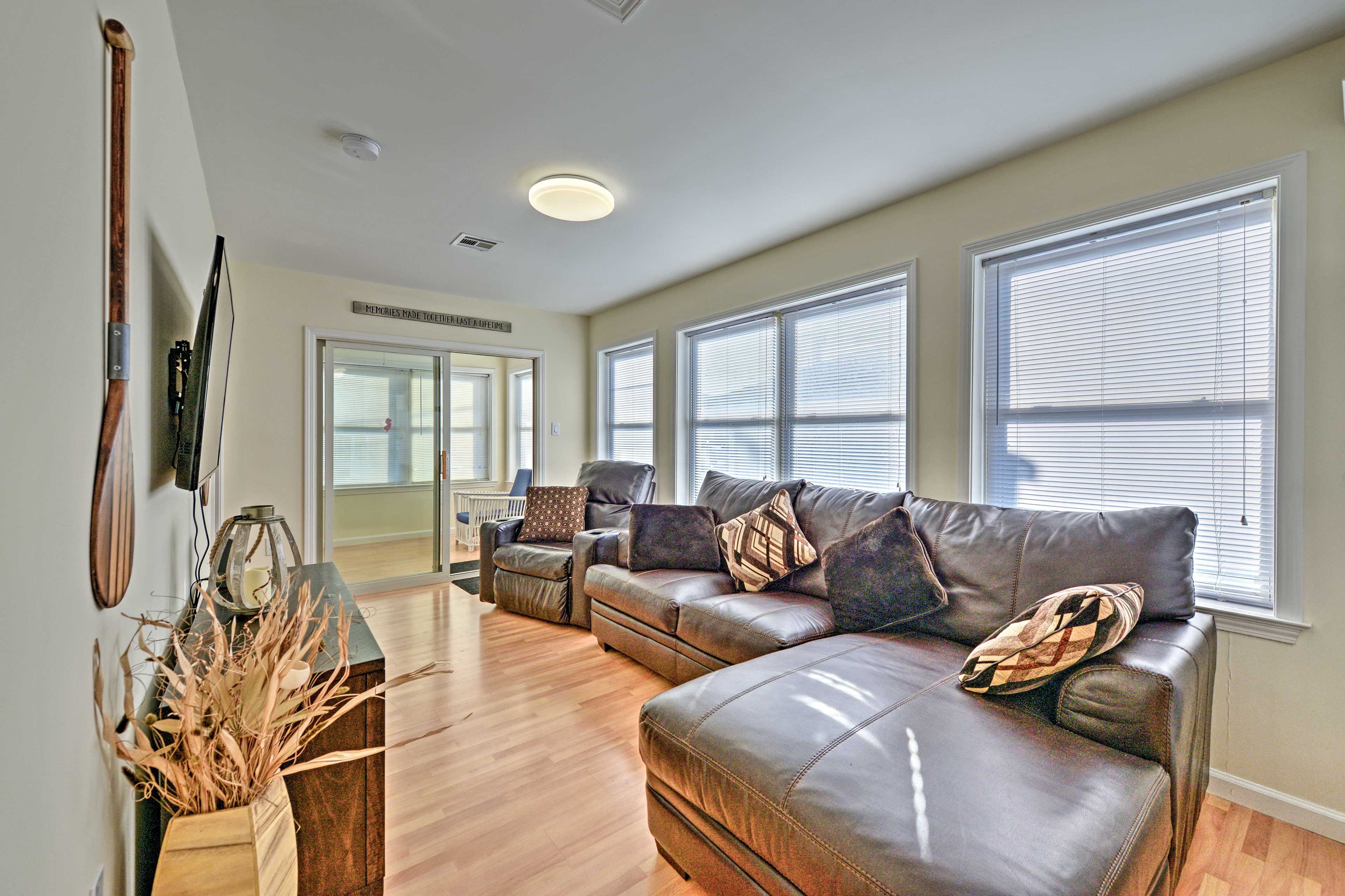 This charming cottage features 3 bedrooms and 2 bathrooms!