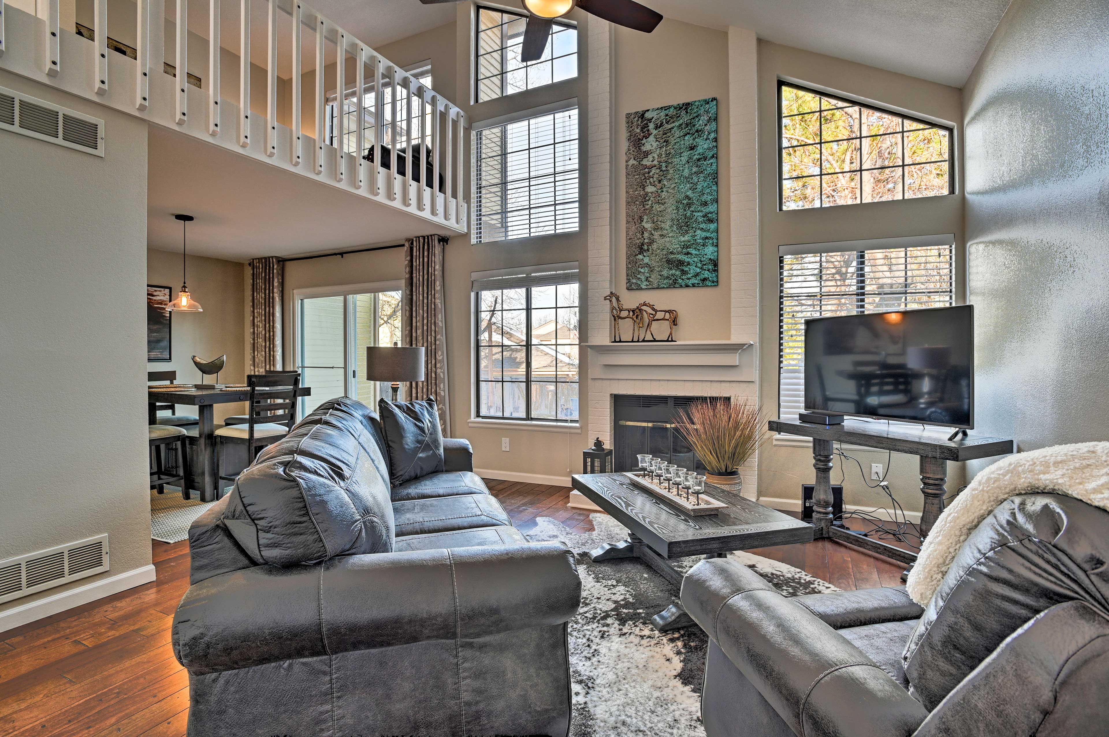 All the modern comforts await inside this Centennial vacation rental!