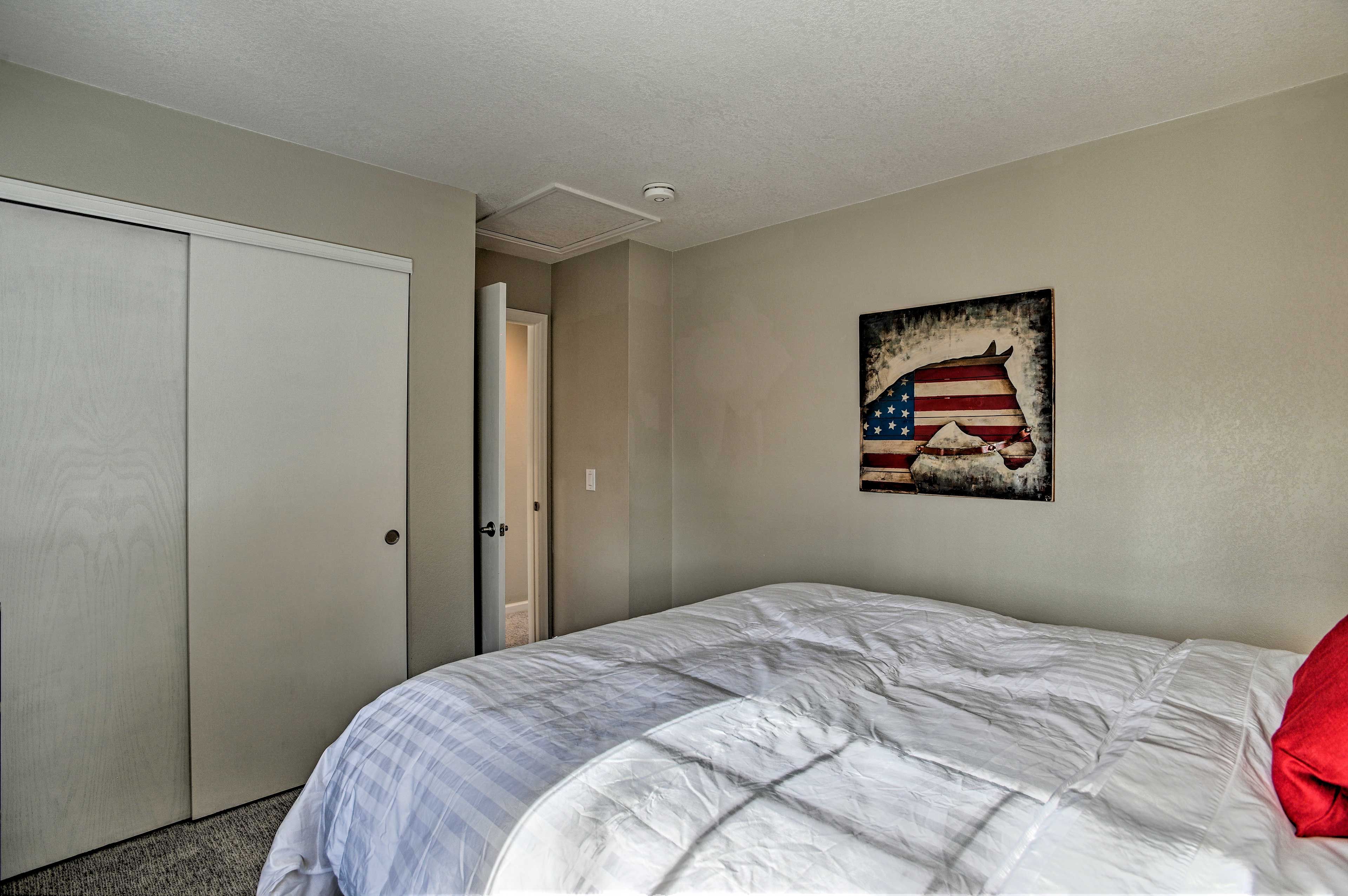You'll have ample closet space for your vacation wardrobe.