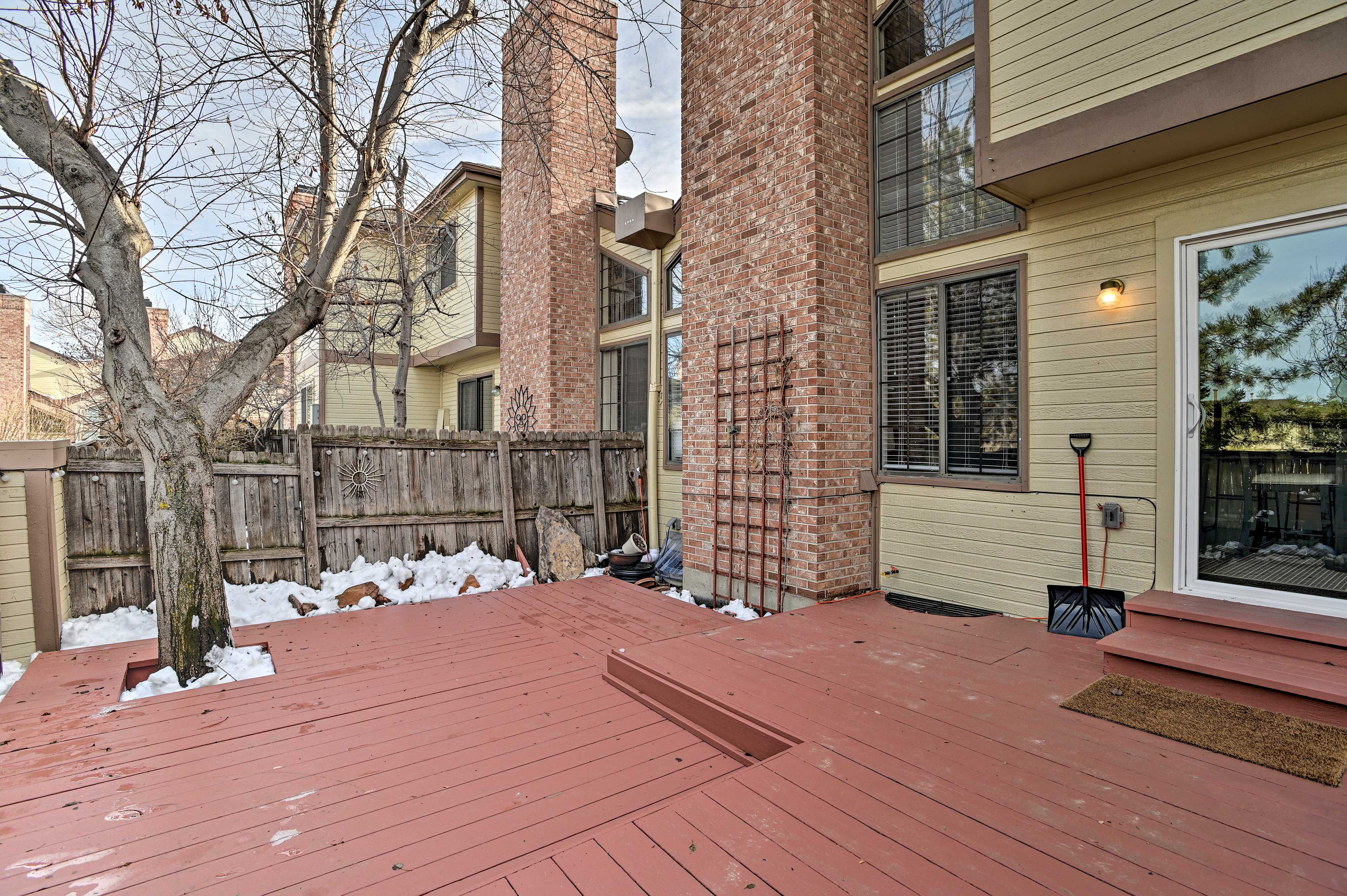 Spread out on your private porch and enjoy the over 300 days of sun.