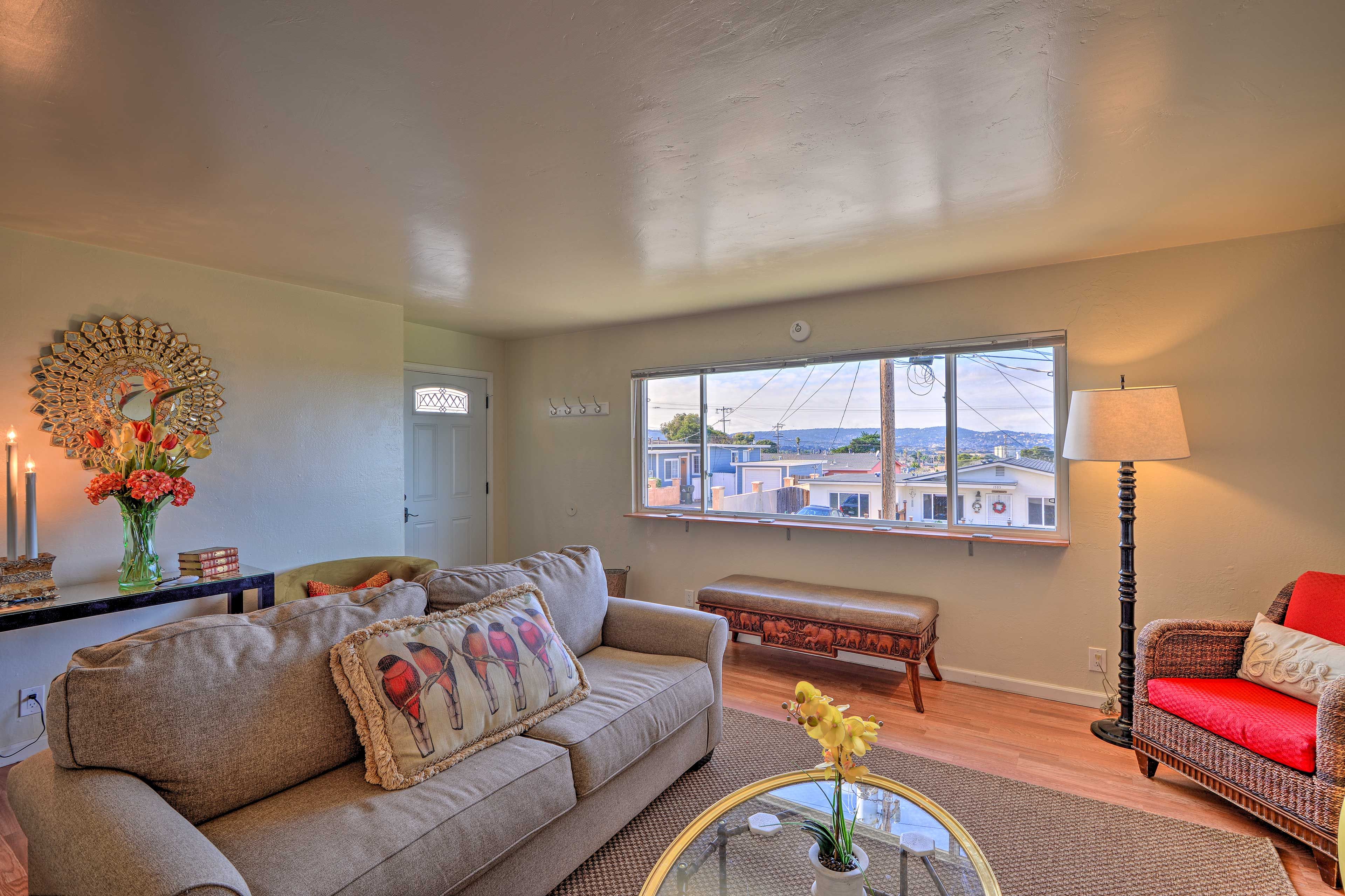 The home is dotted with well-appointed decor.