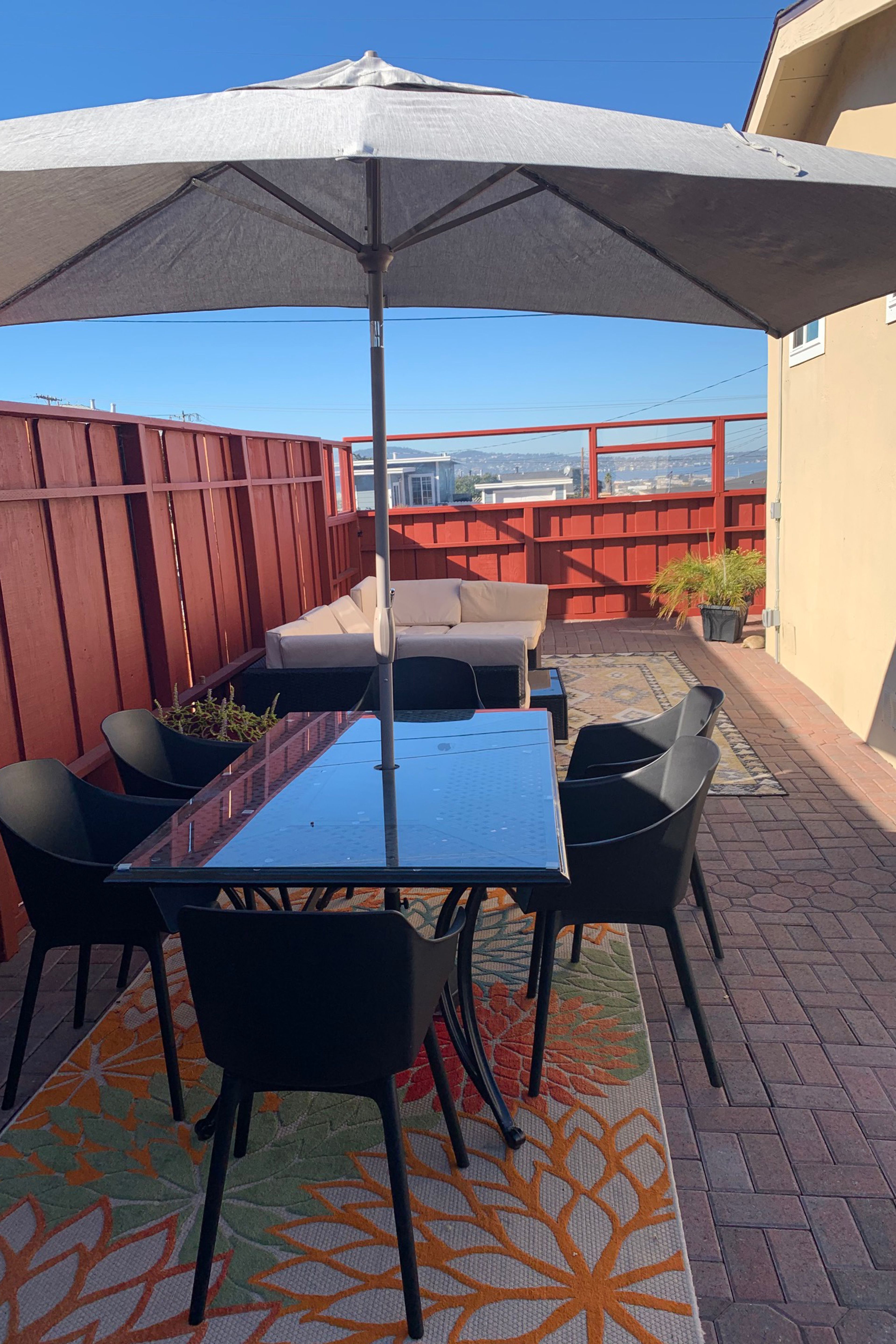 Chill out on the private patio.