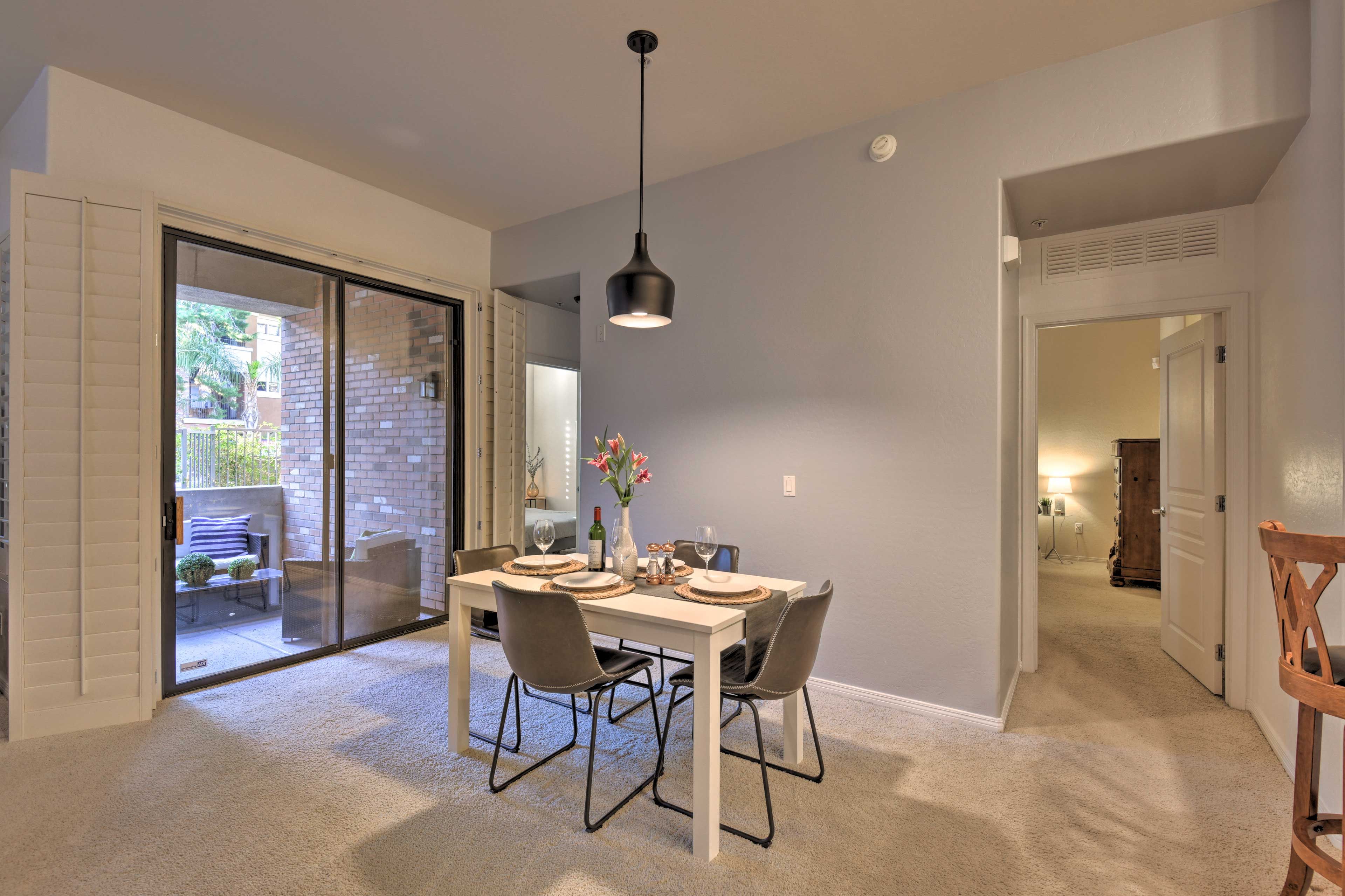 Let the natural light flow in.