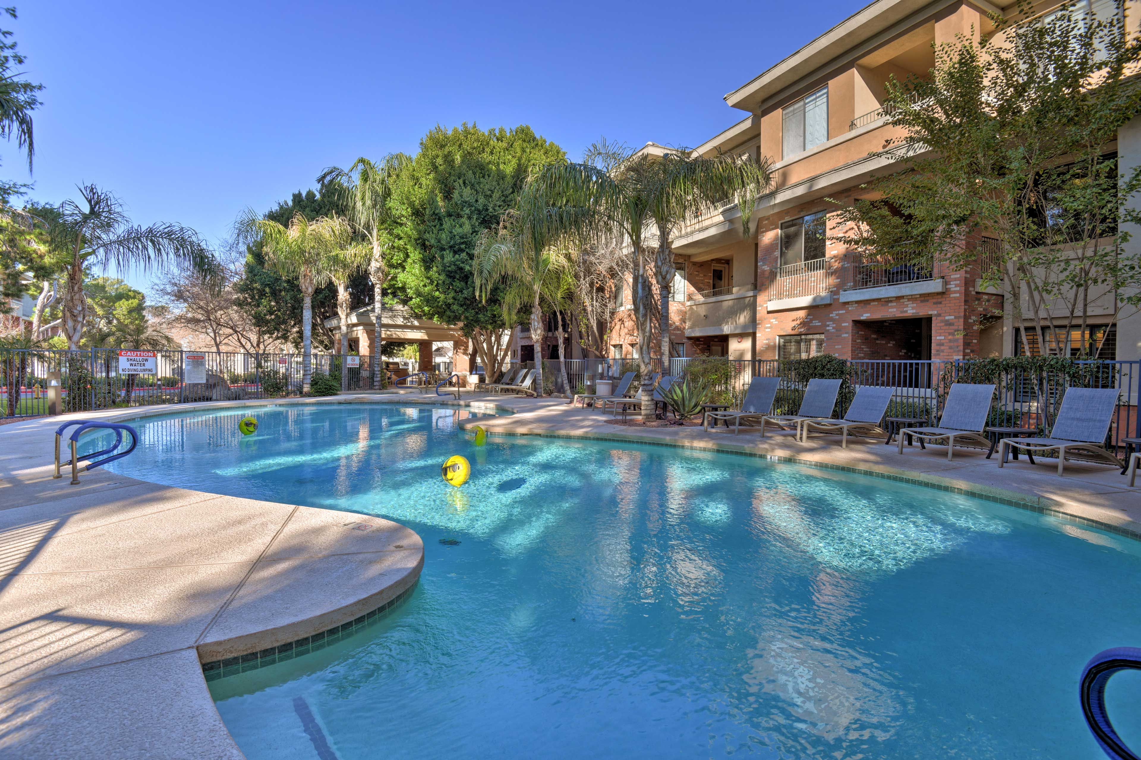 Sit poolside and work on your tan.