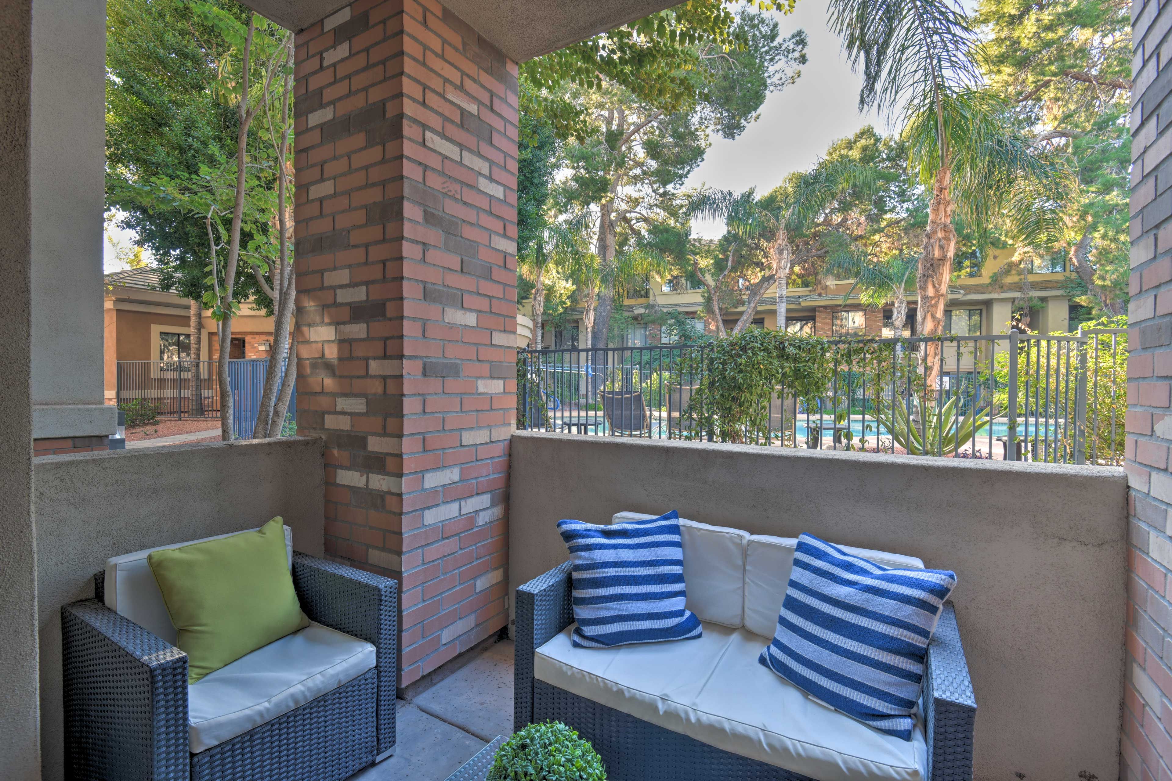 Spend your time simply relaxing at this condo.