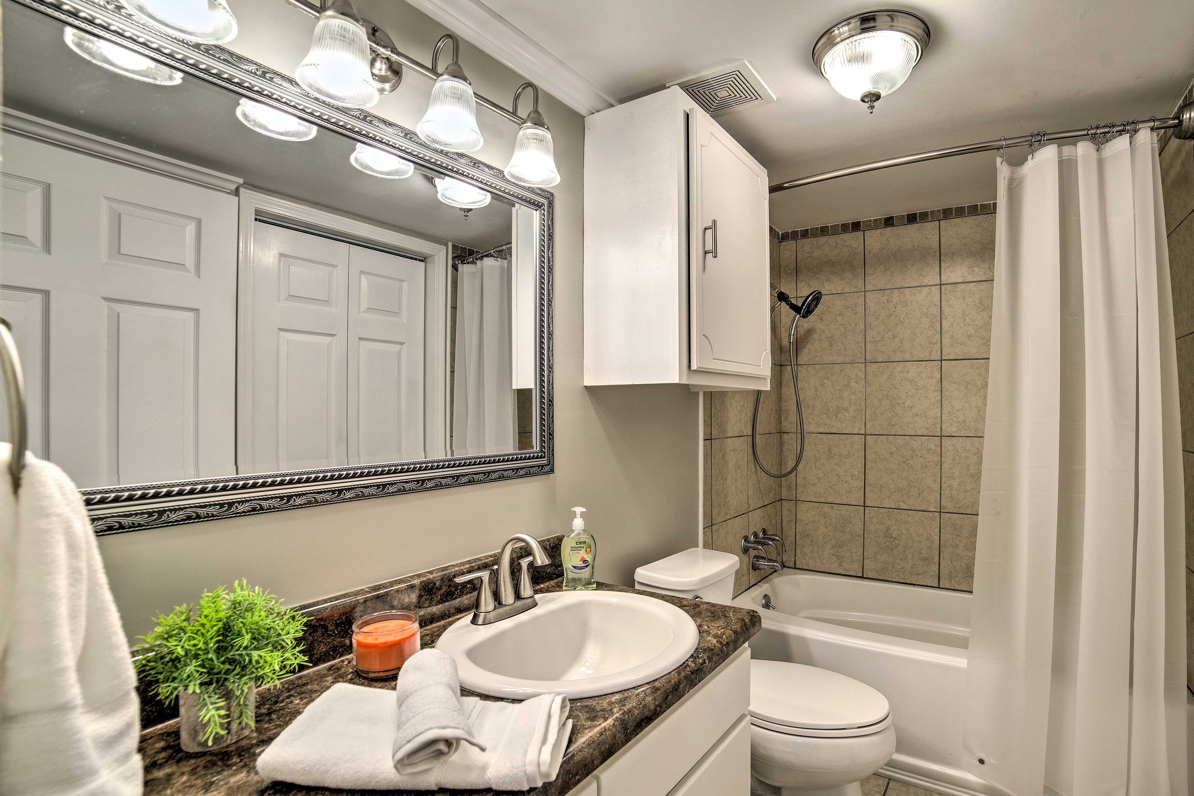 The room features an en-suite bathroom.