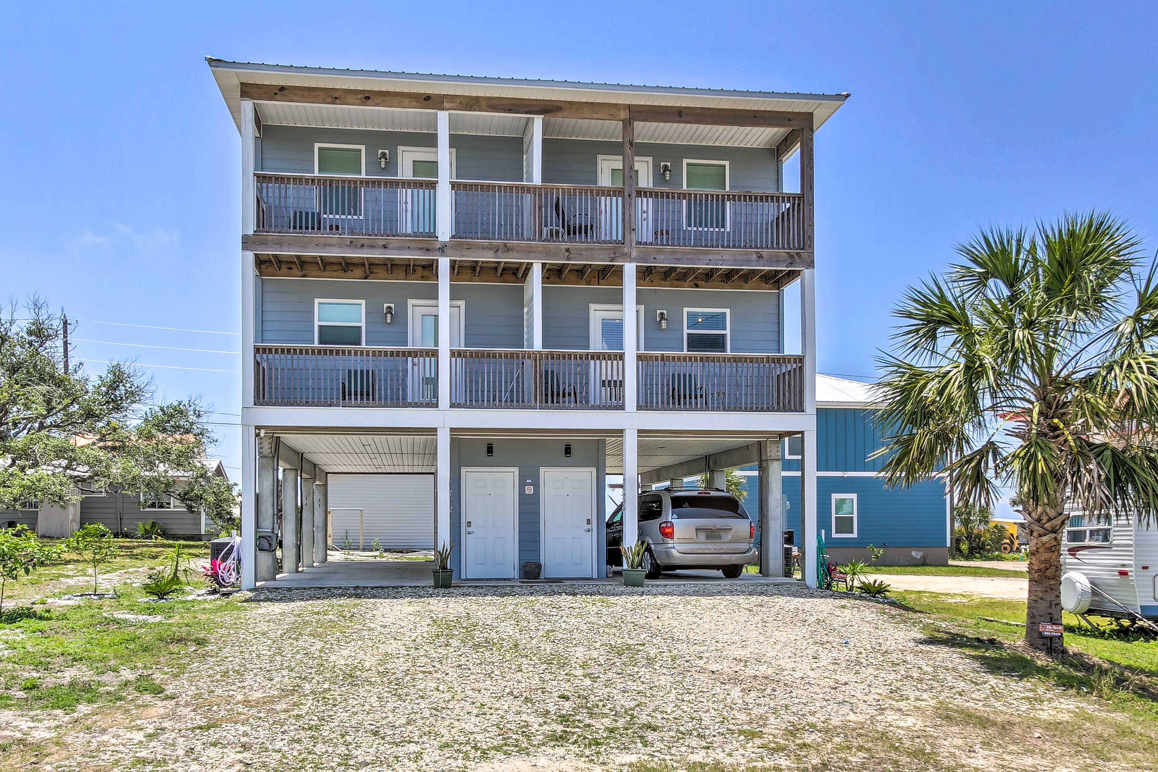 Mexico Beach Vacation Rental | 2BR | 1.5 BA | 3 Stories | 1,109 Sq Ft