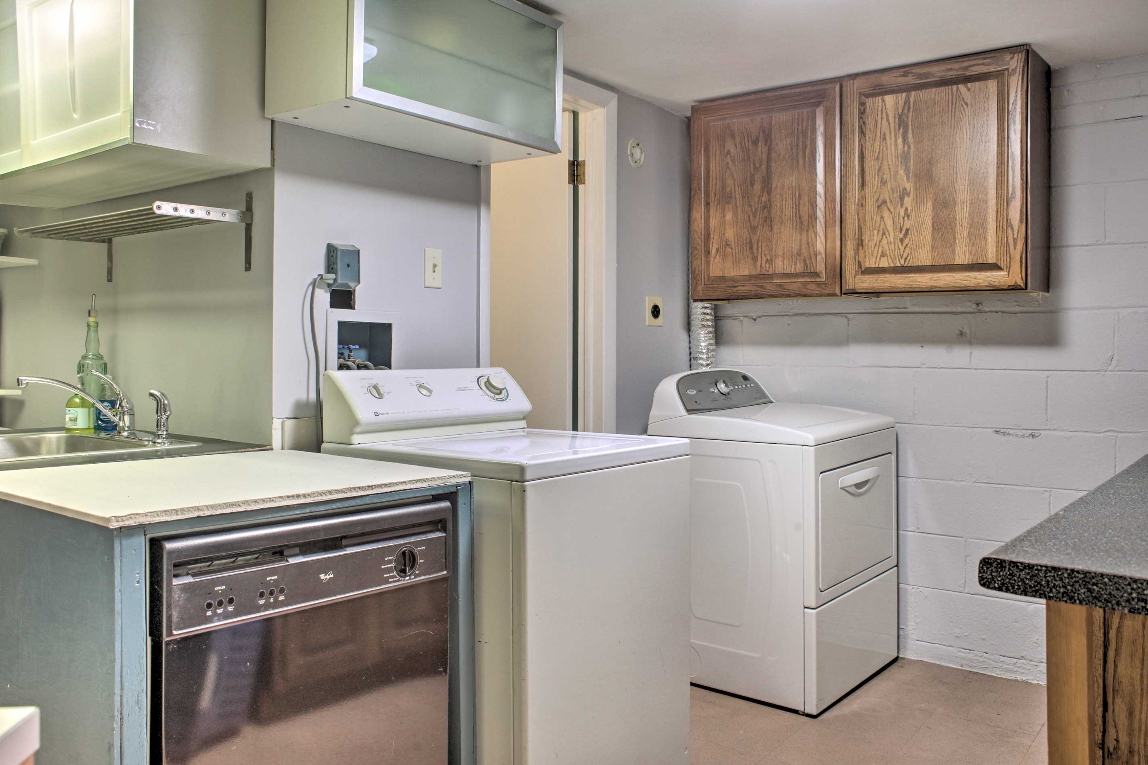 Make use of the washer and dryer during your stay.