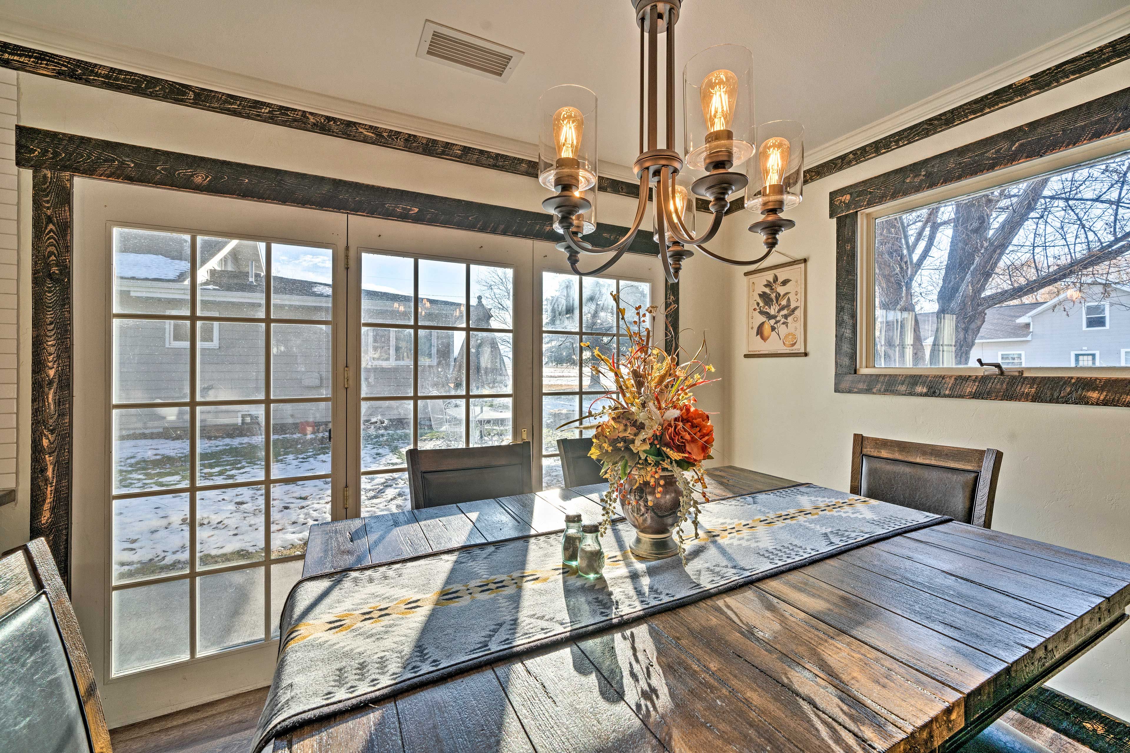 Let the natural light flow in.