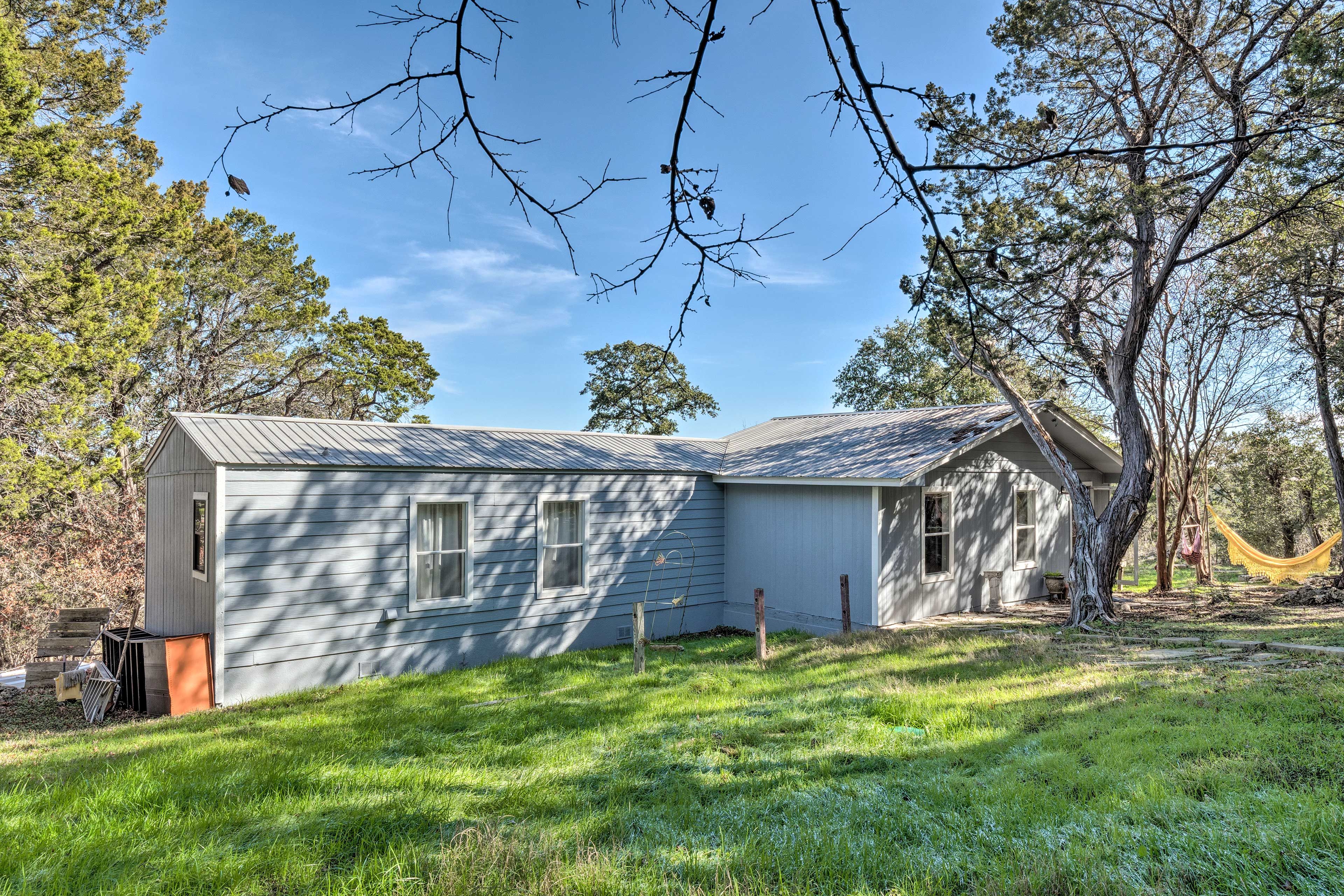 This secluded home is just minutes from downtown Austin.