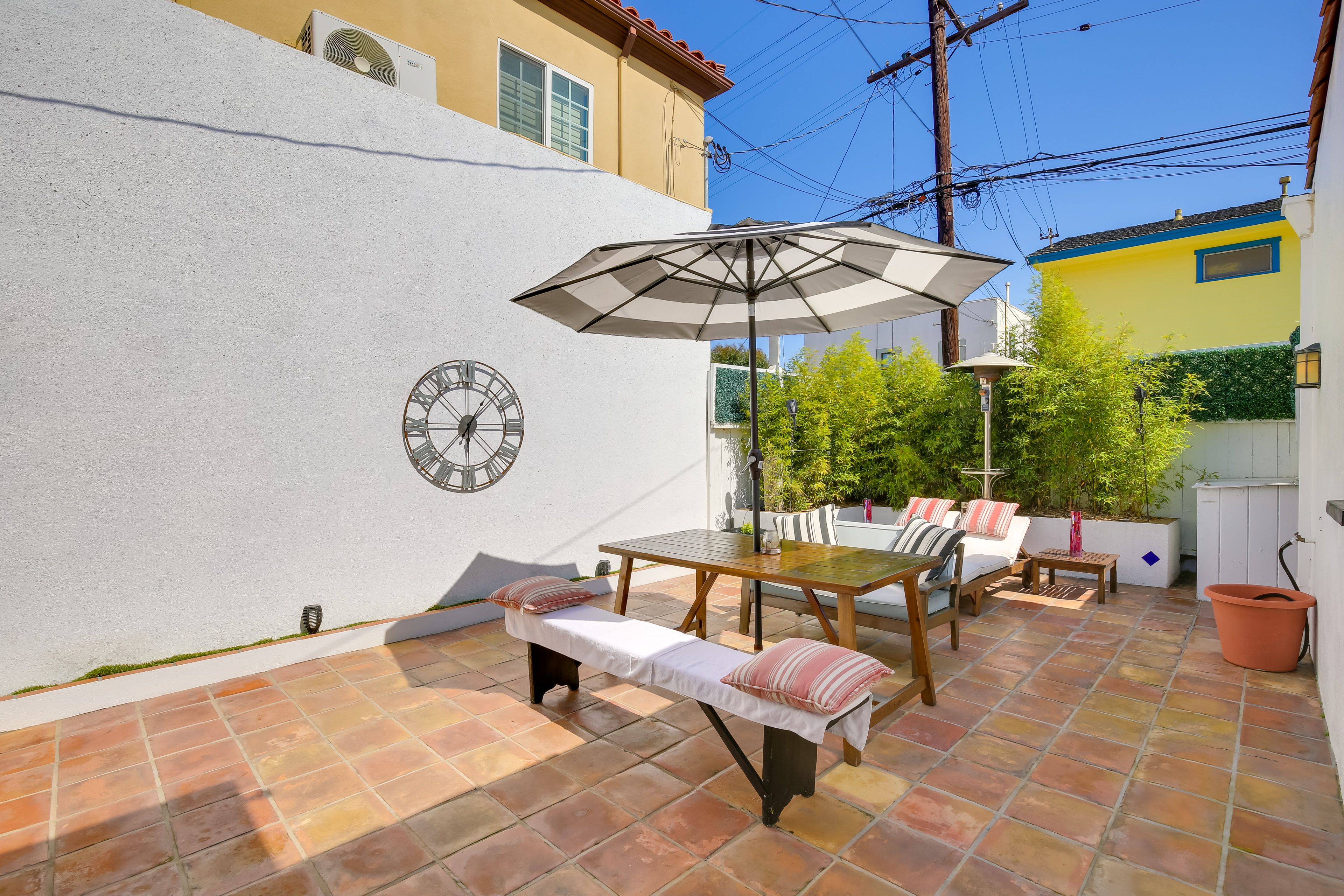 Private Courtyard | Patio Heater | Walkable Area