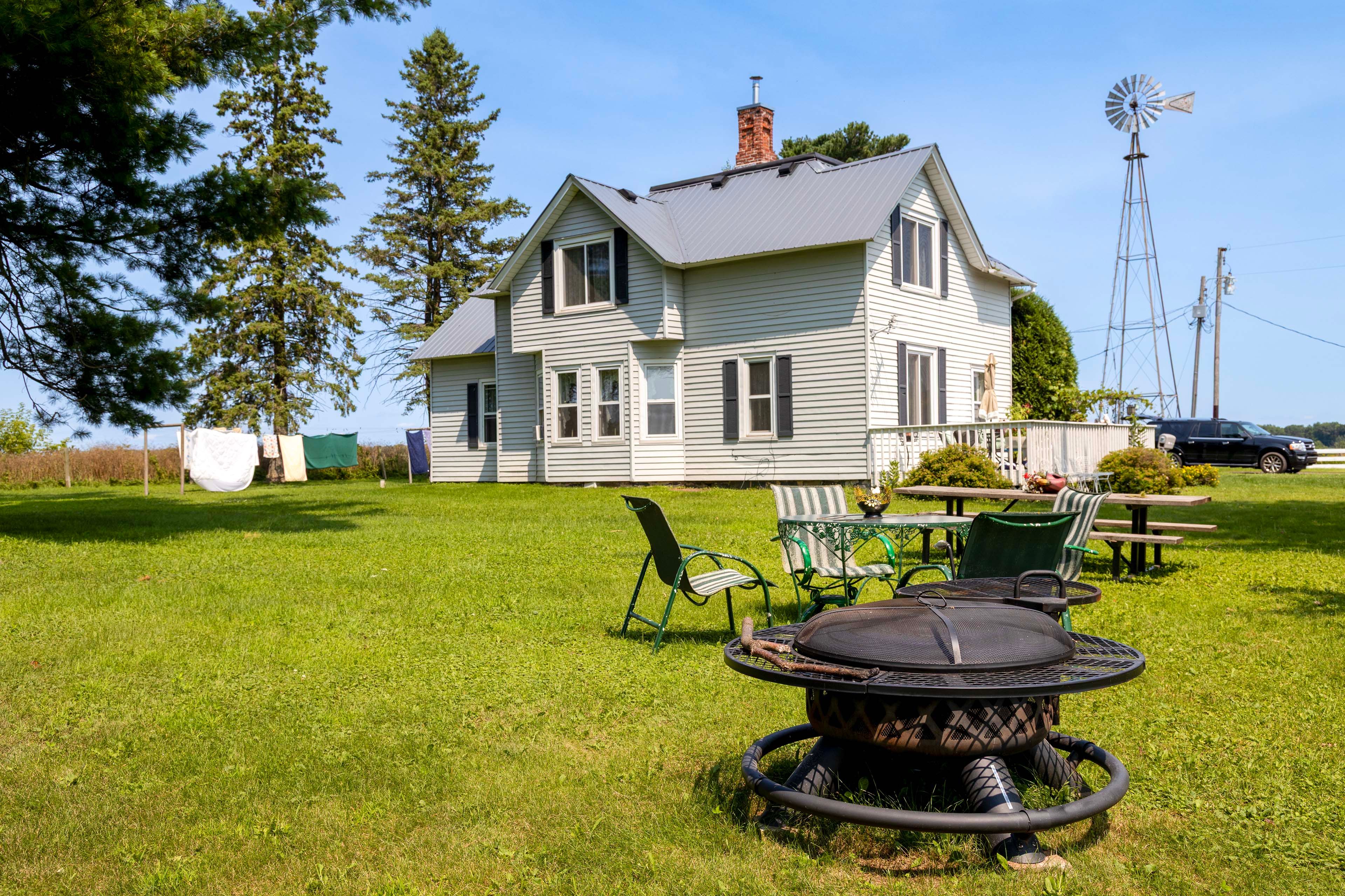 Exterior | Fire Pit | Spacious Yard w/ Seating Areas