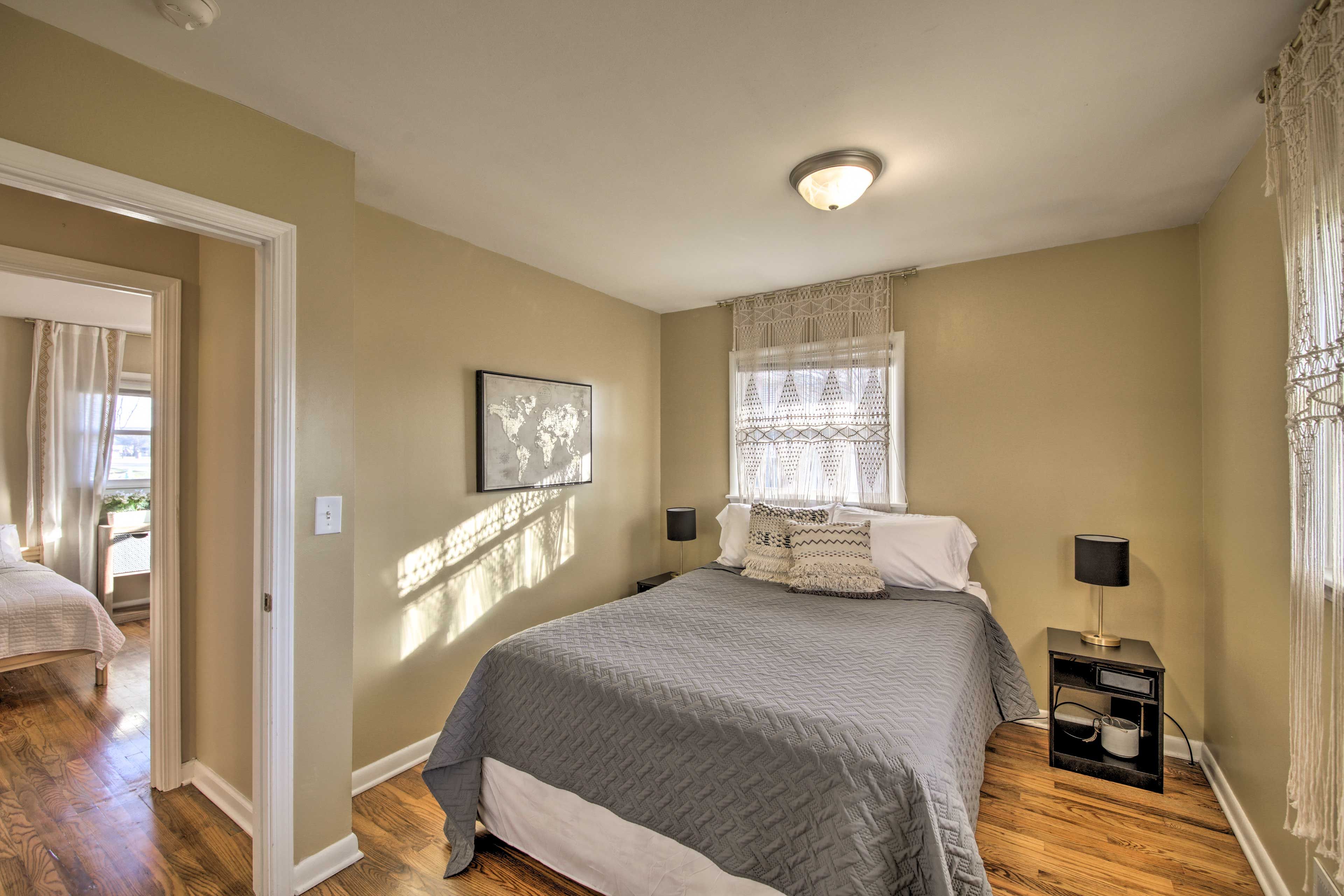 Sunlight fills the room each morning!