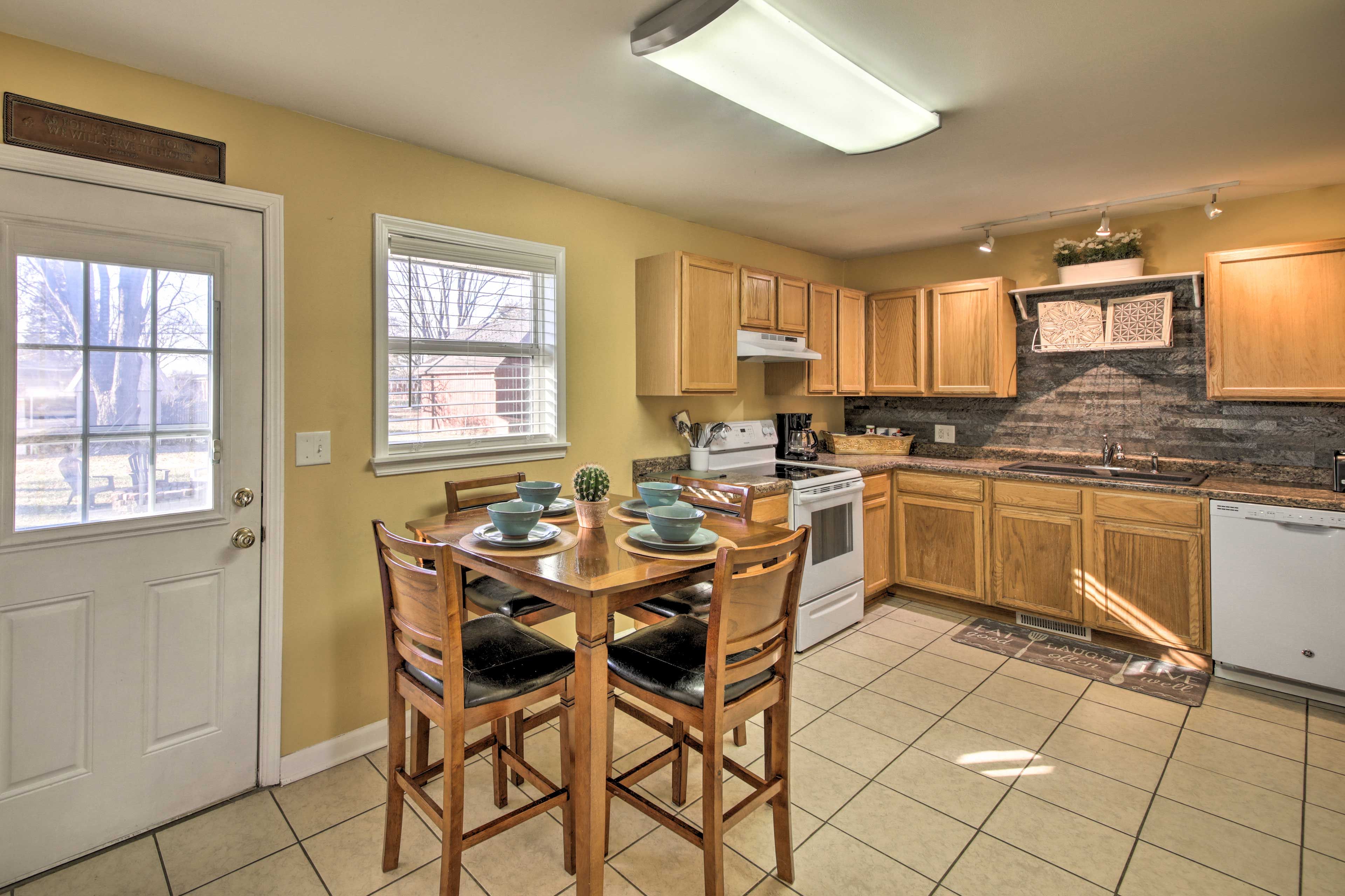No need to eat out when you have your own kitchen!