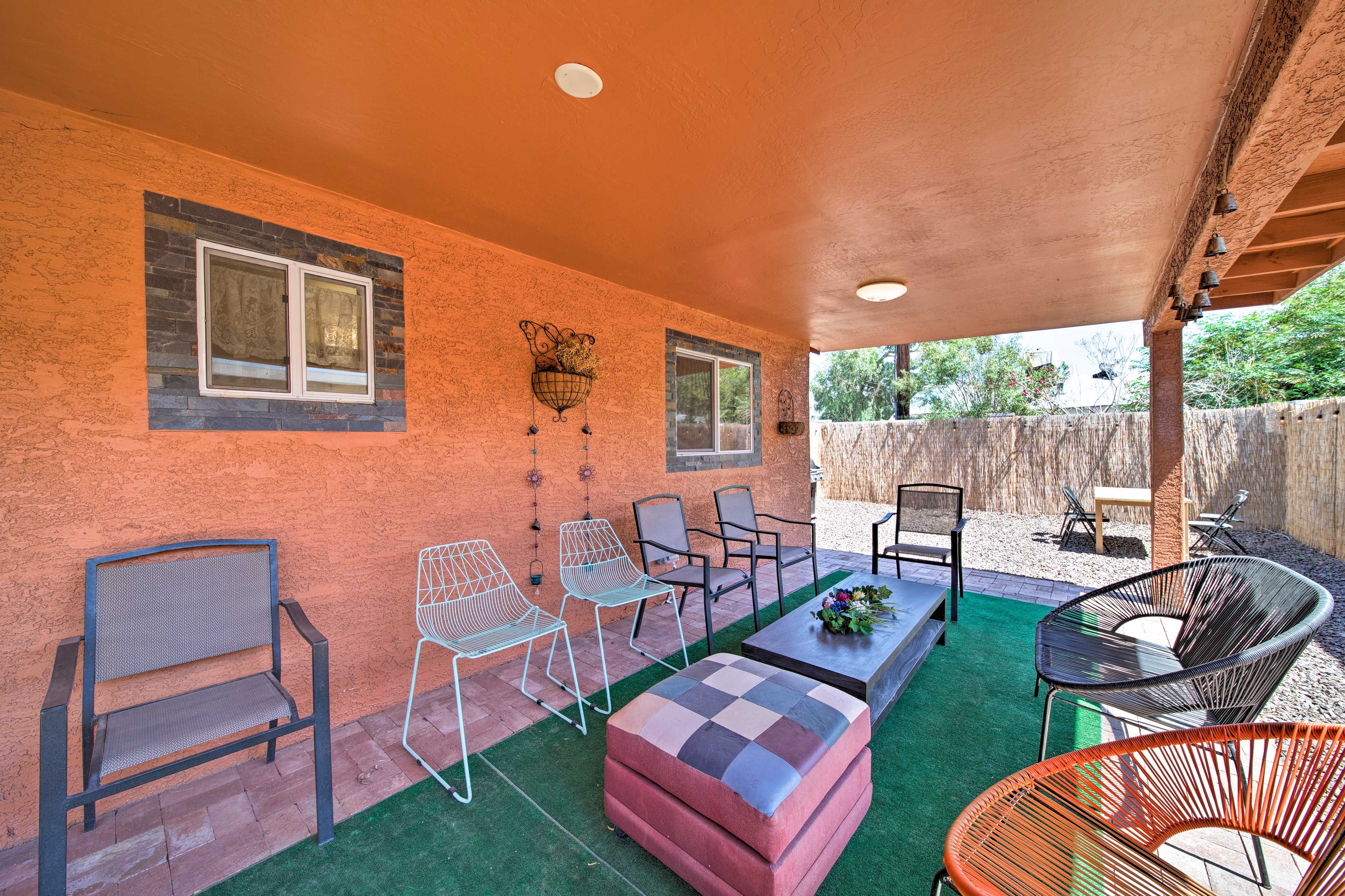 Enjoy the Valley of the Sun weather in your private backyard.