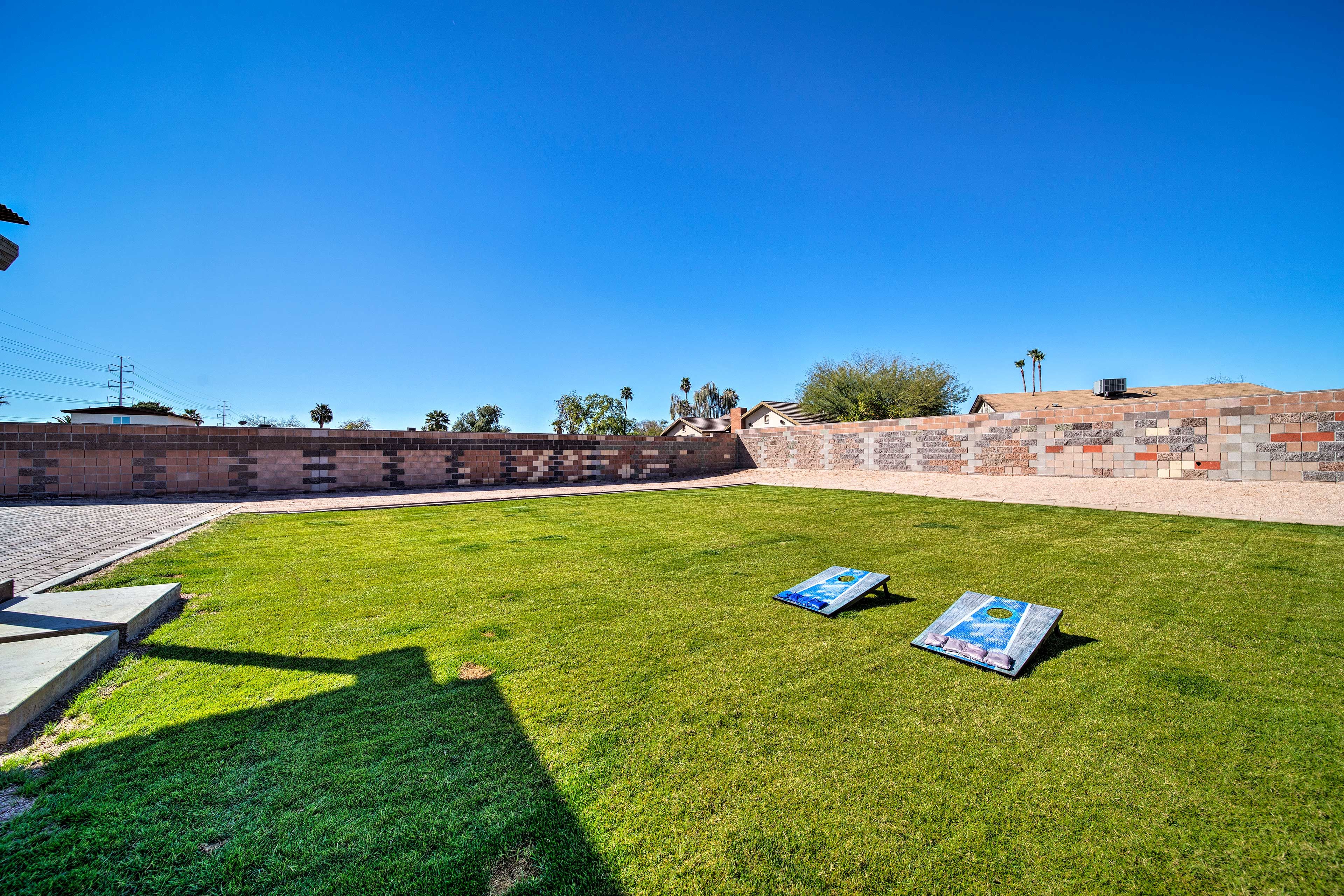 Play a game of cornhole!