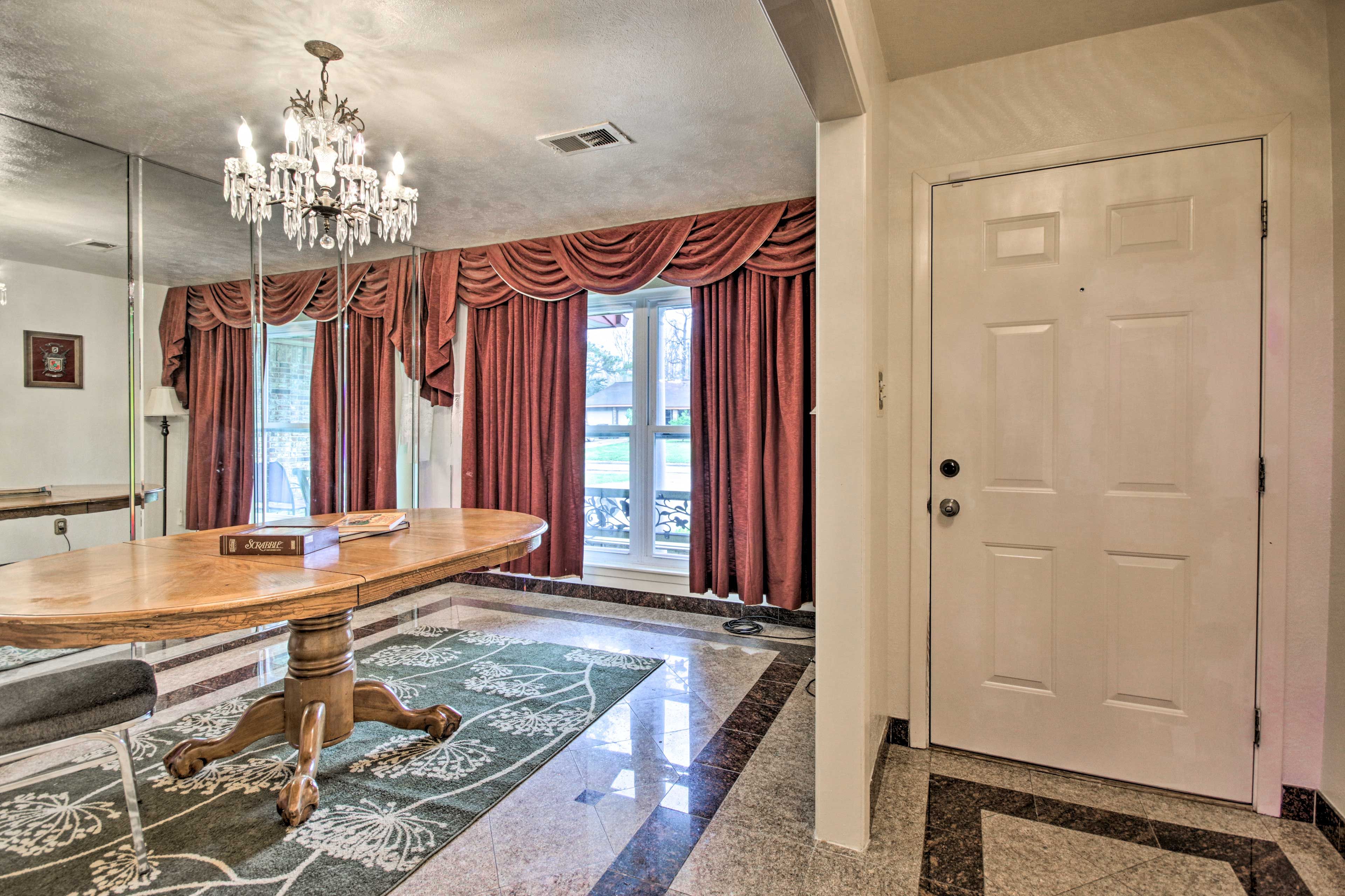 The second dining area has plenty of space for all your loved ones.