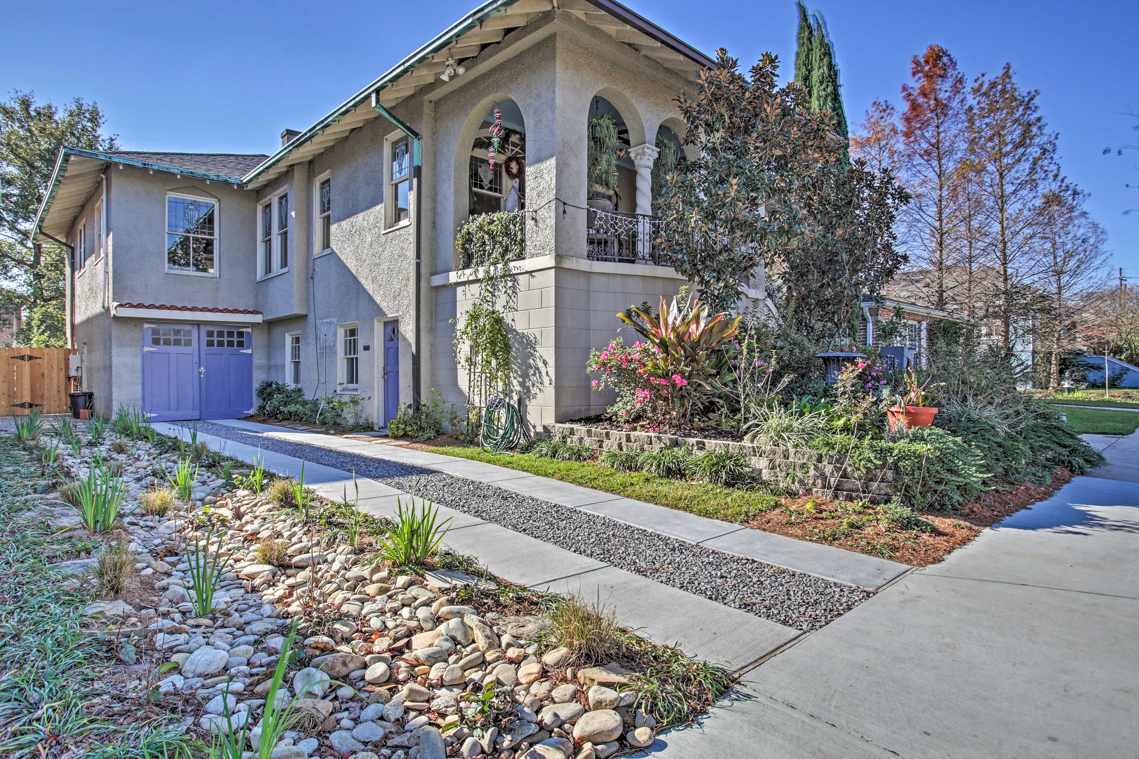 Take a refreshing beverage out to the front patio.
