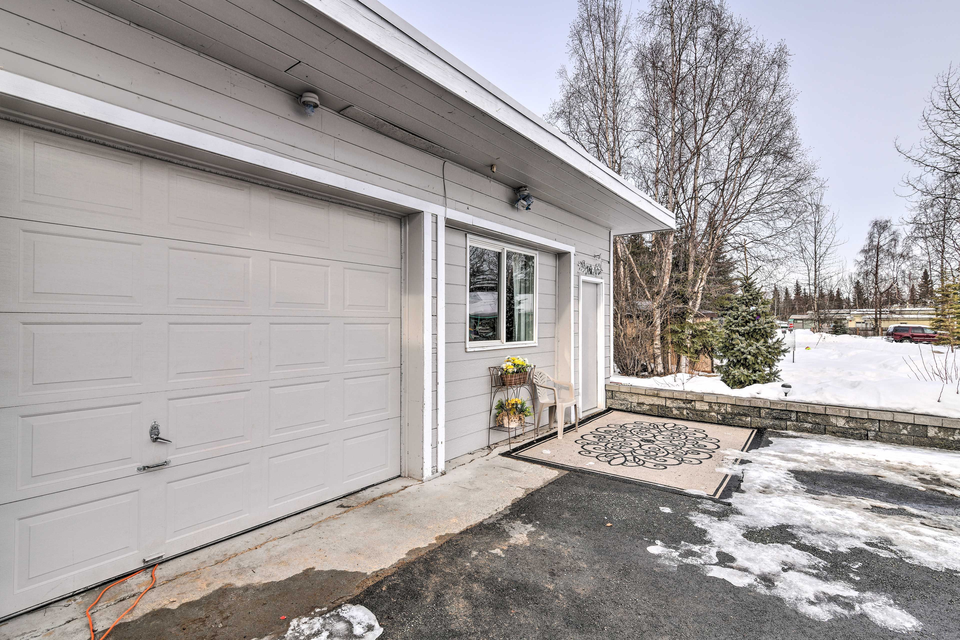 This unit is a renovated garage space.