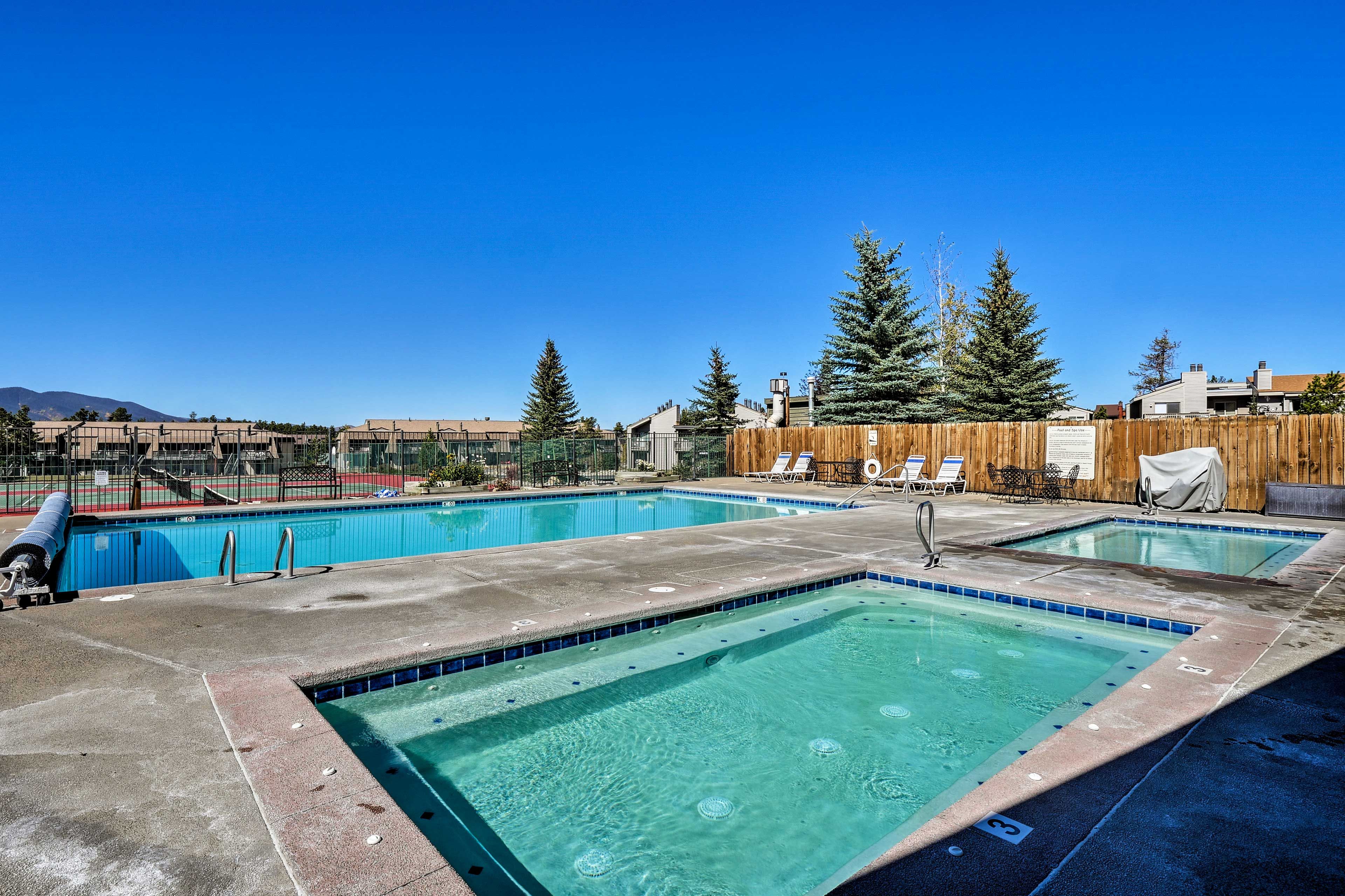 Go for a relaxing swim outside.