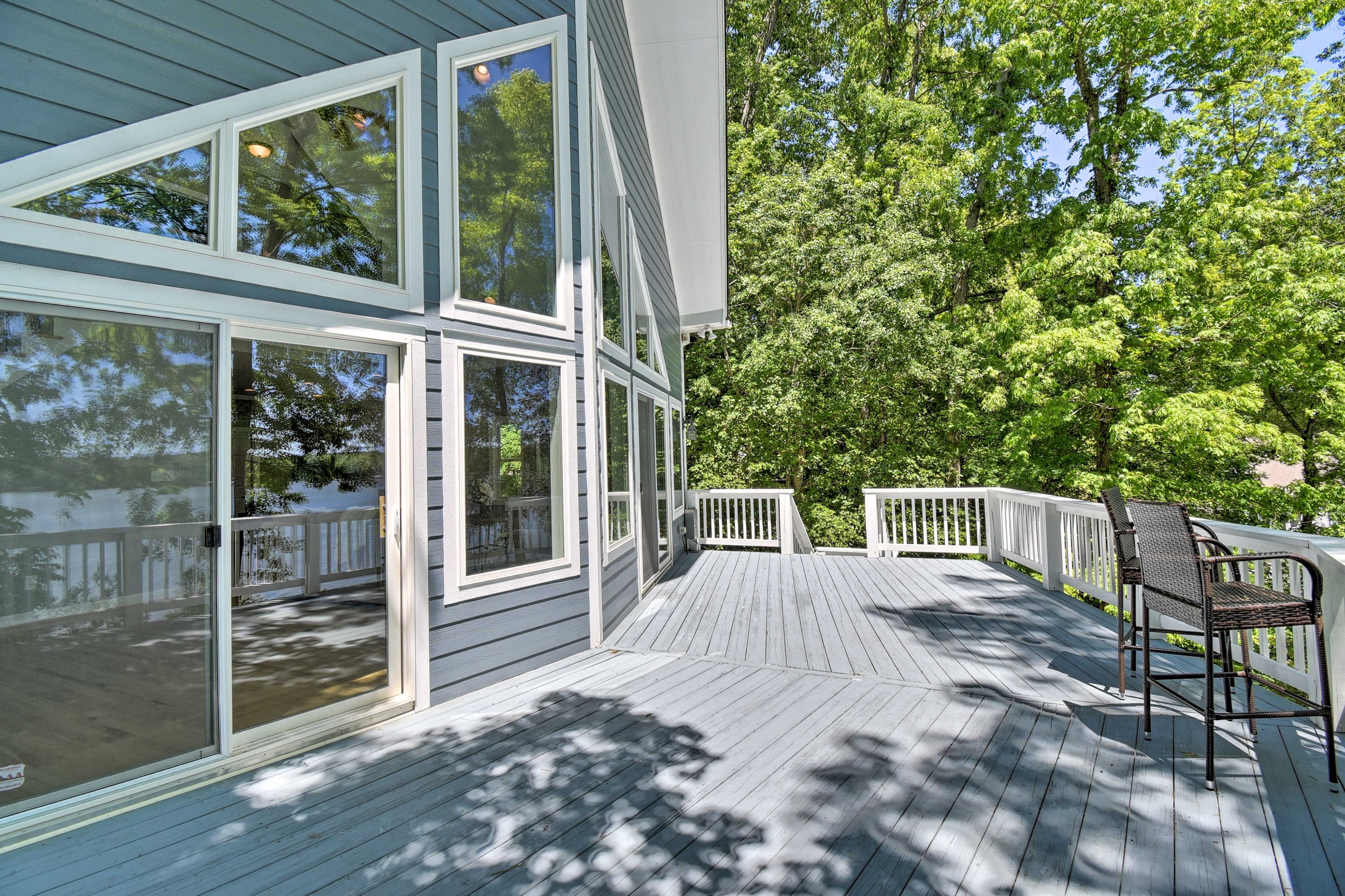 Get some fresh air out on the deck.
