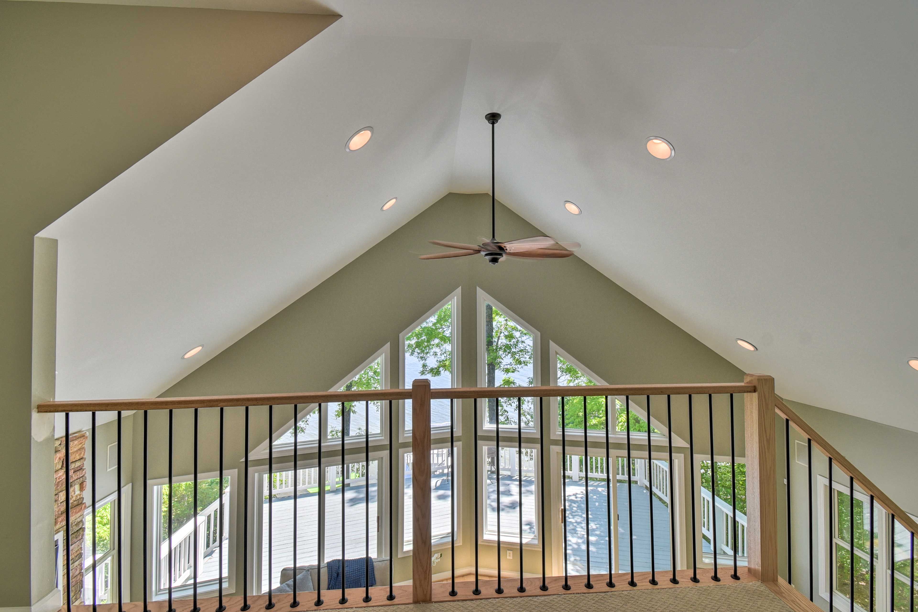 You'll find first master bedroom upstairs.
