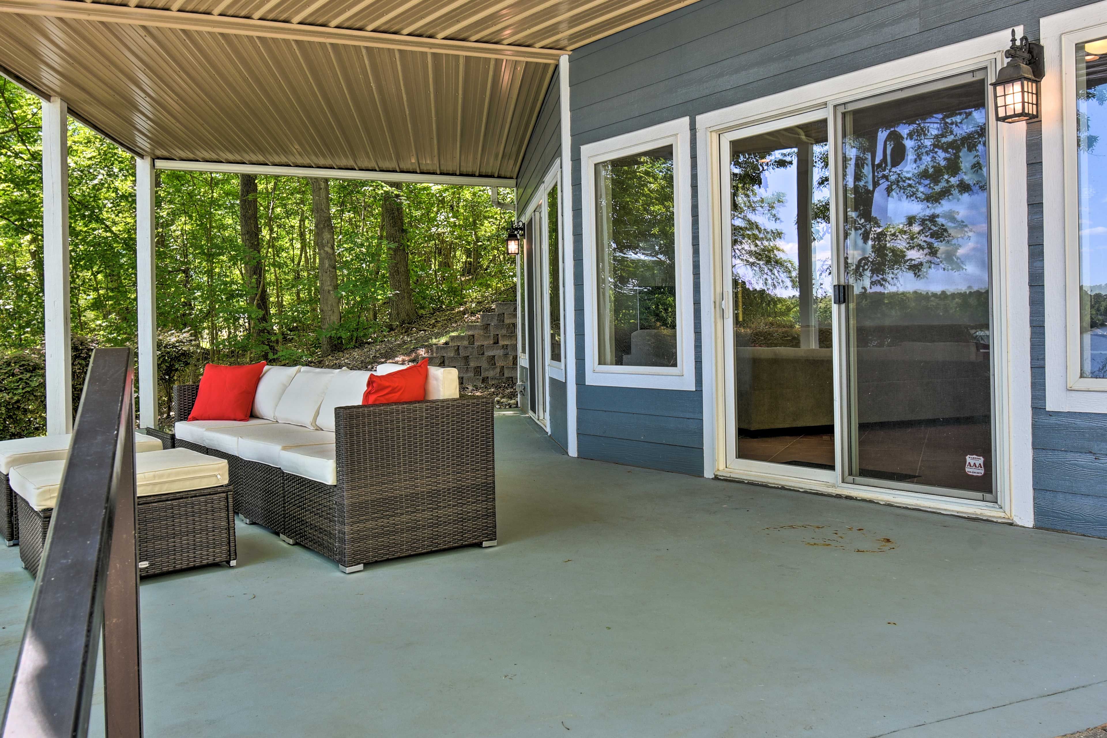 Start your day with a cup of joe out on the patio.