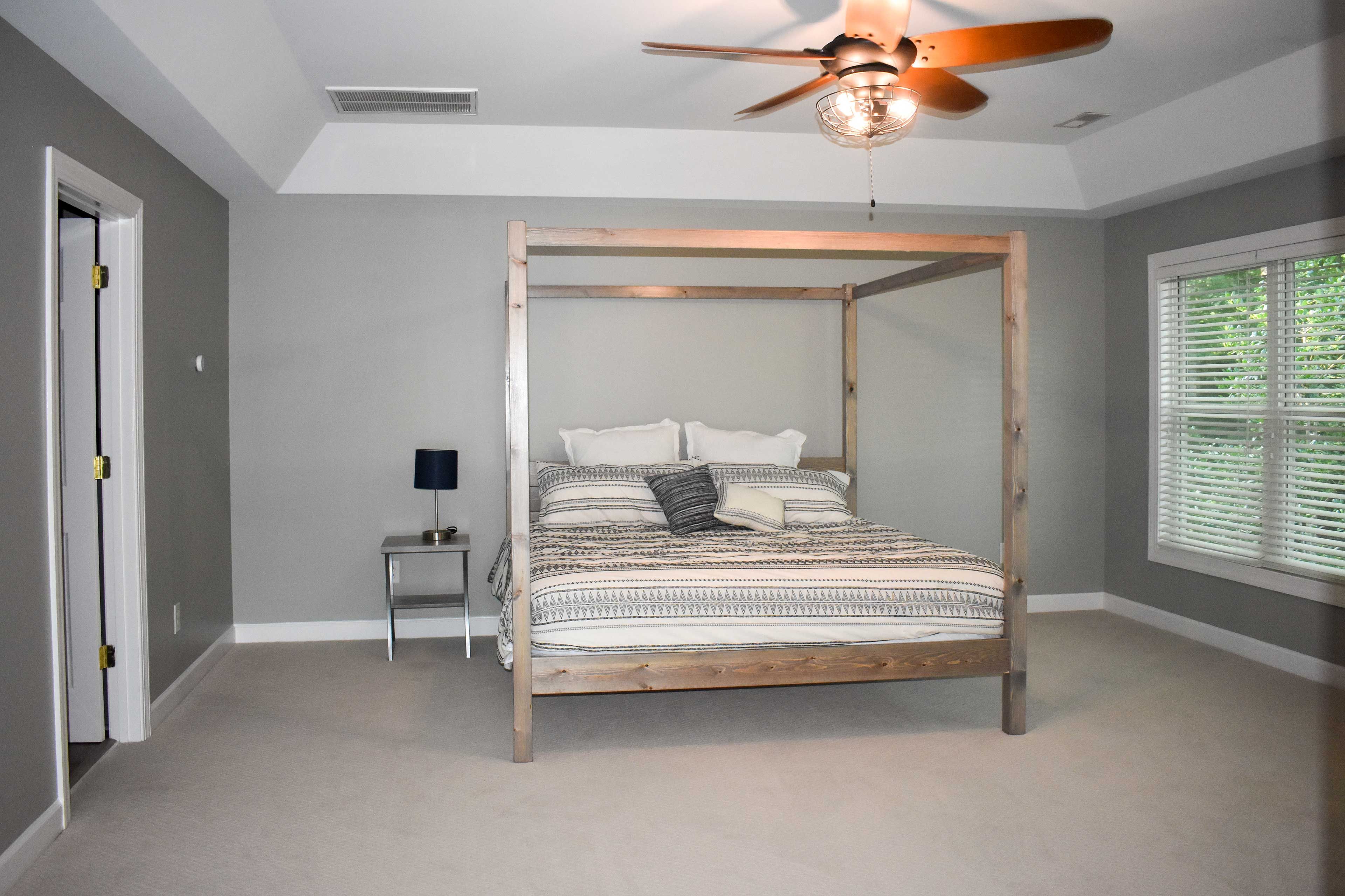 Sleep tightly in this king bed.