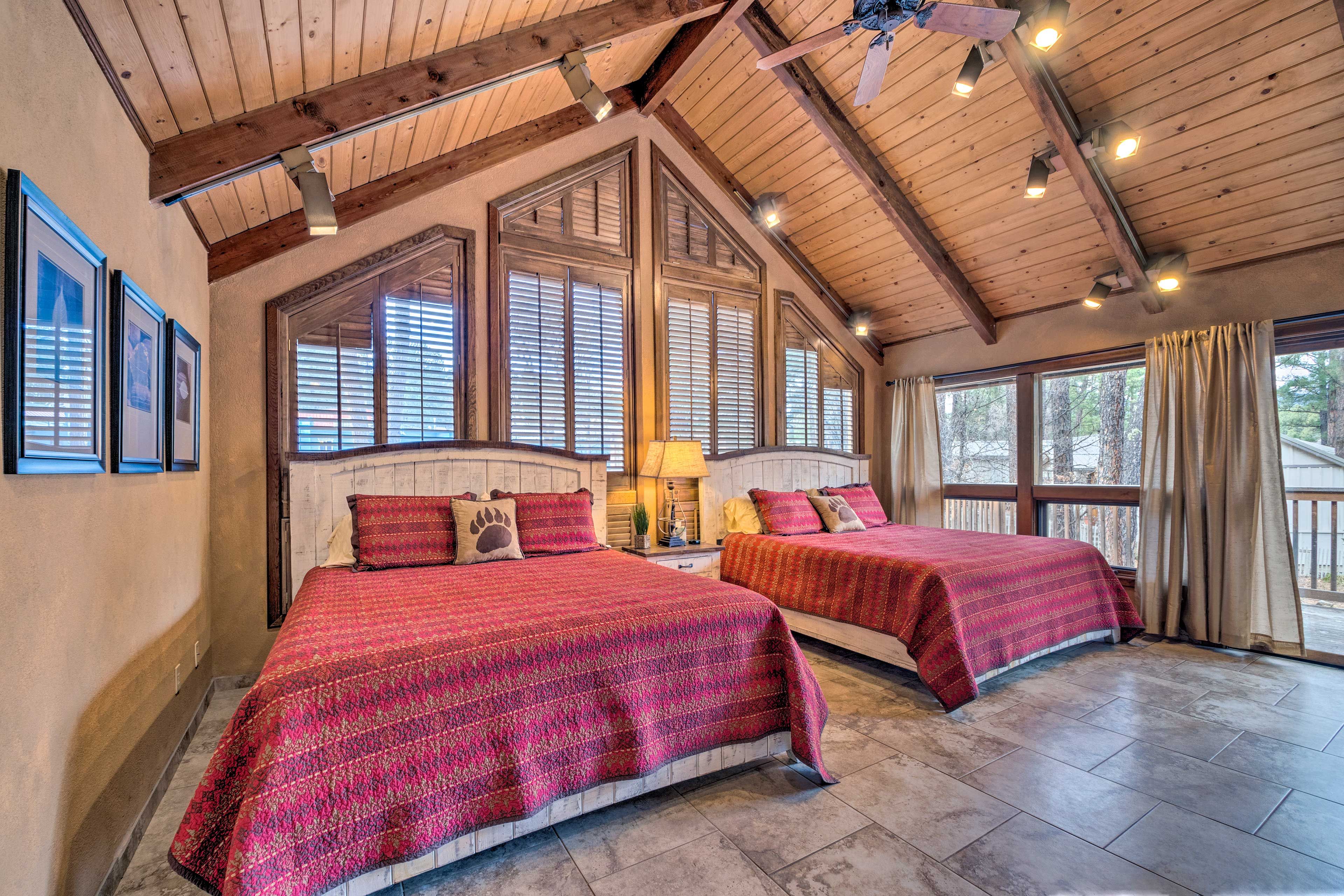 Bedroom 3 | 2 King Beds | Deck Access | Dining Table