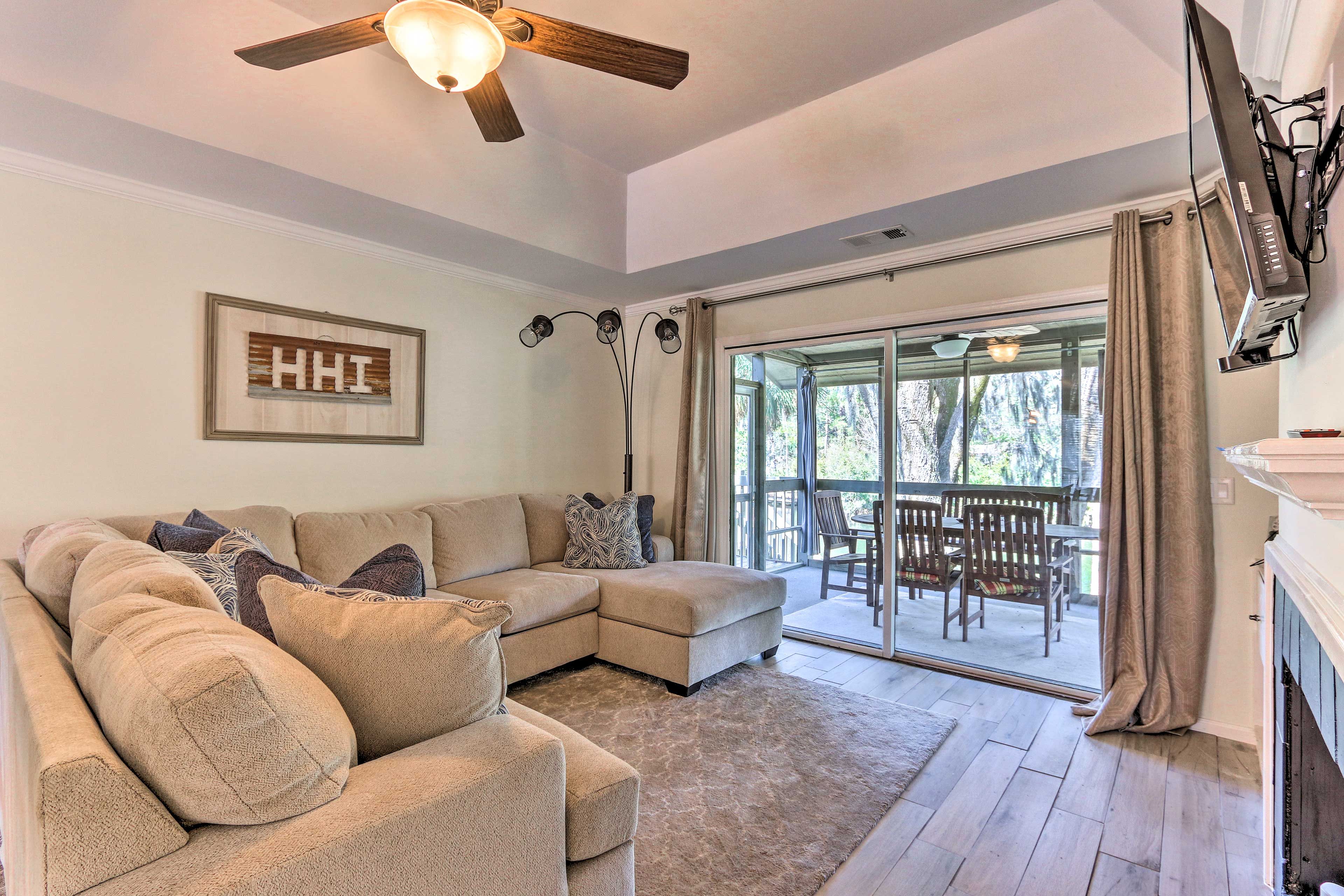 You'll feel right at home inside this charming vacation rental.
