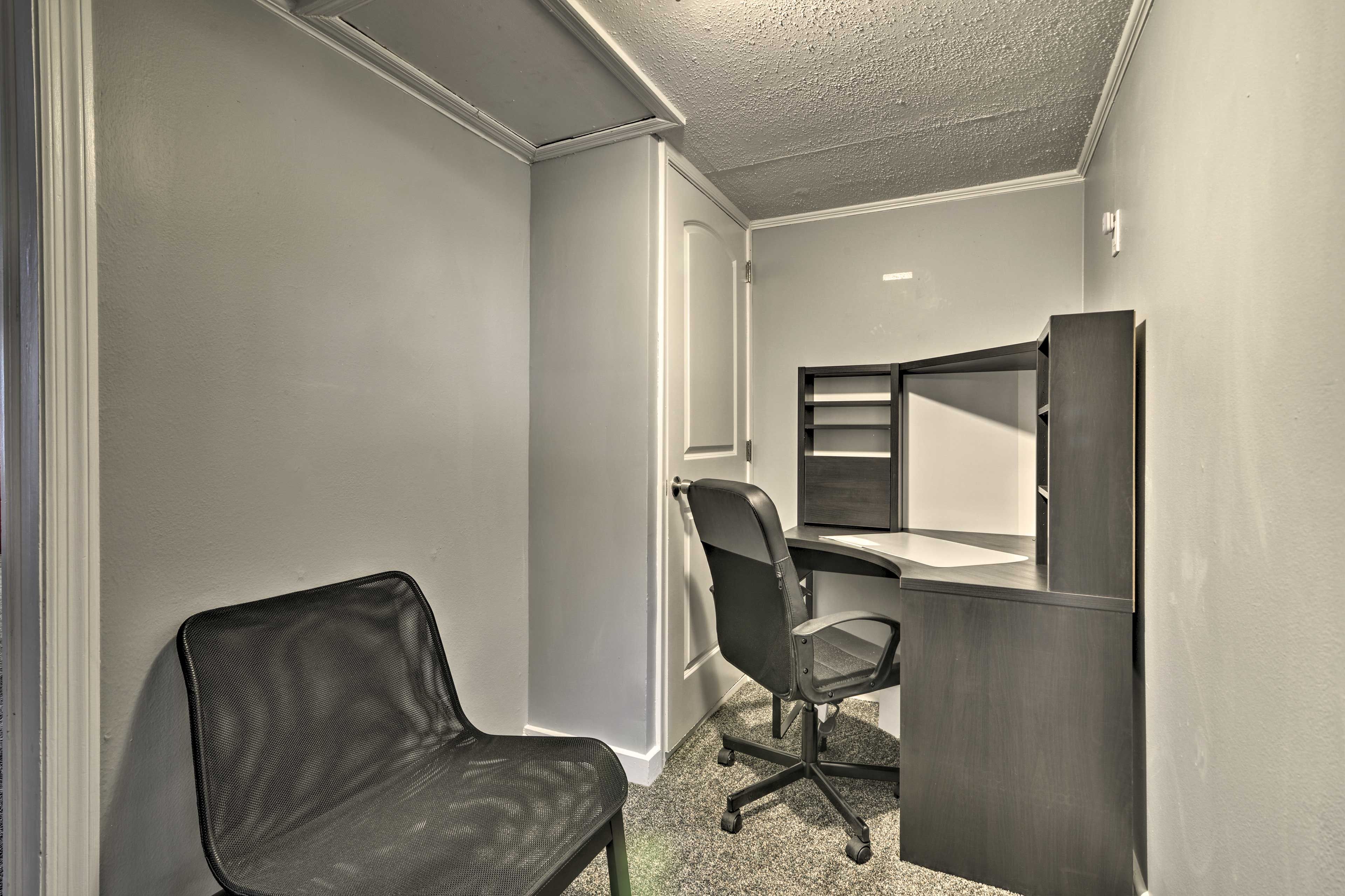Need to get any work done? Escape the commotion in the office.