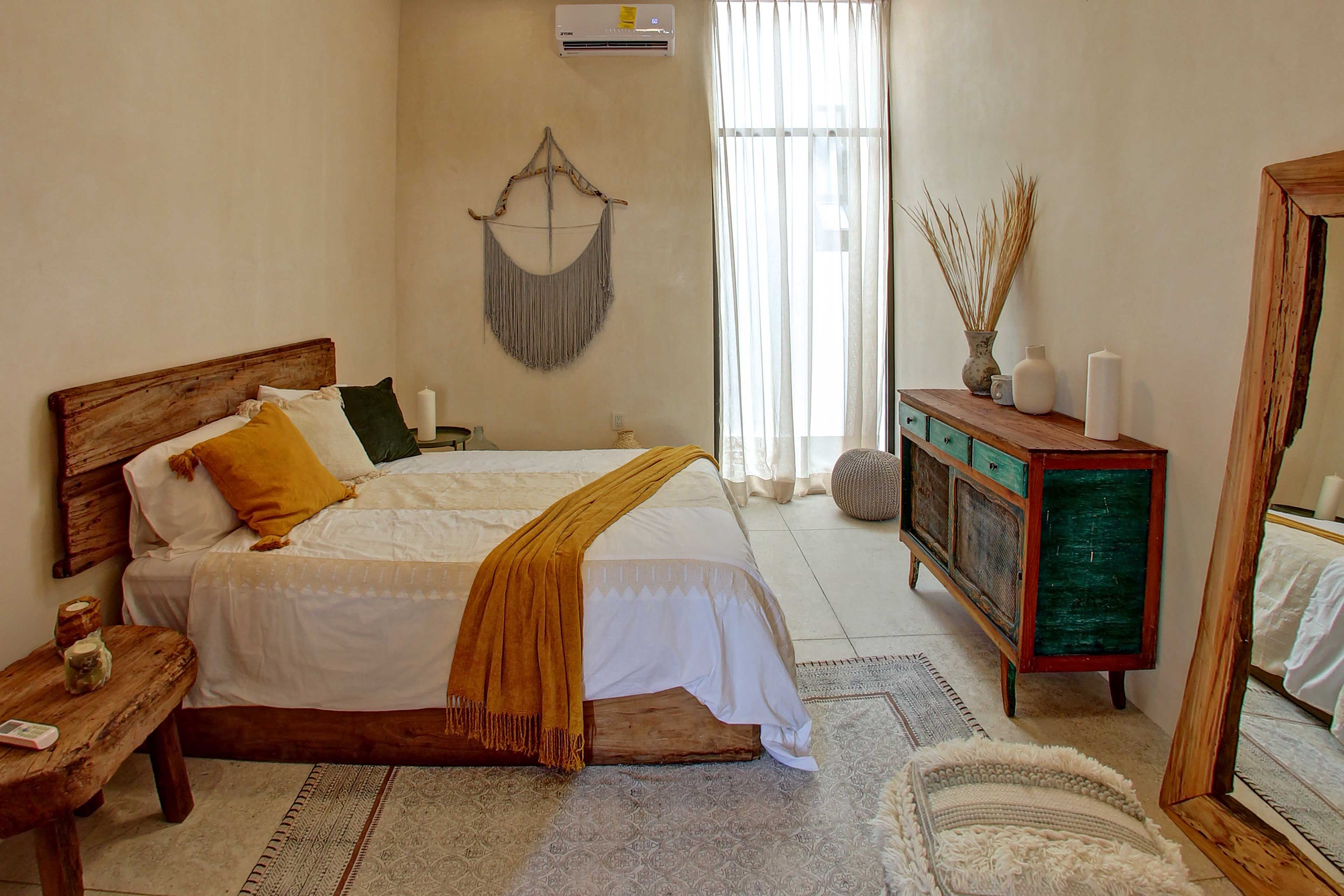 Find a second bedroom off the main living area.