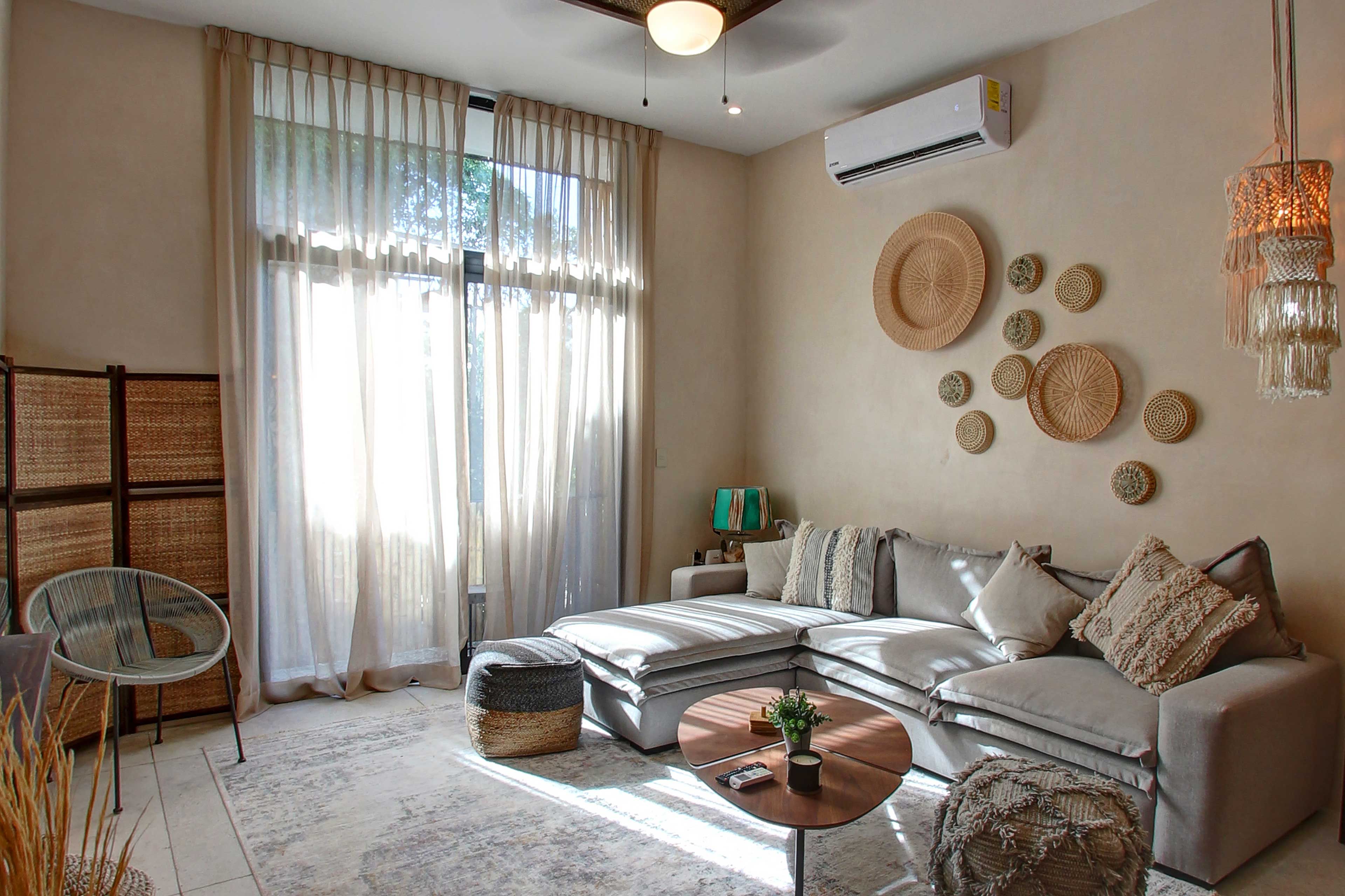 Rest and relax in the naturally inspired living spaces.