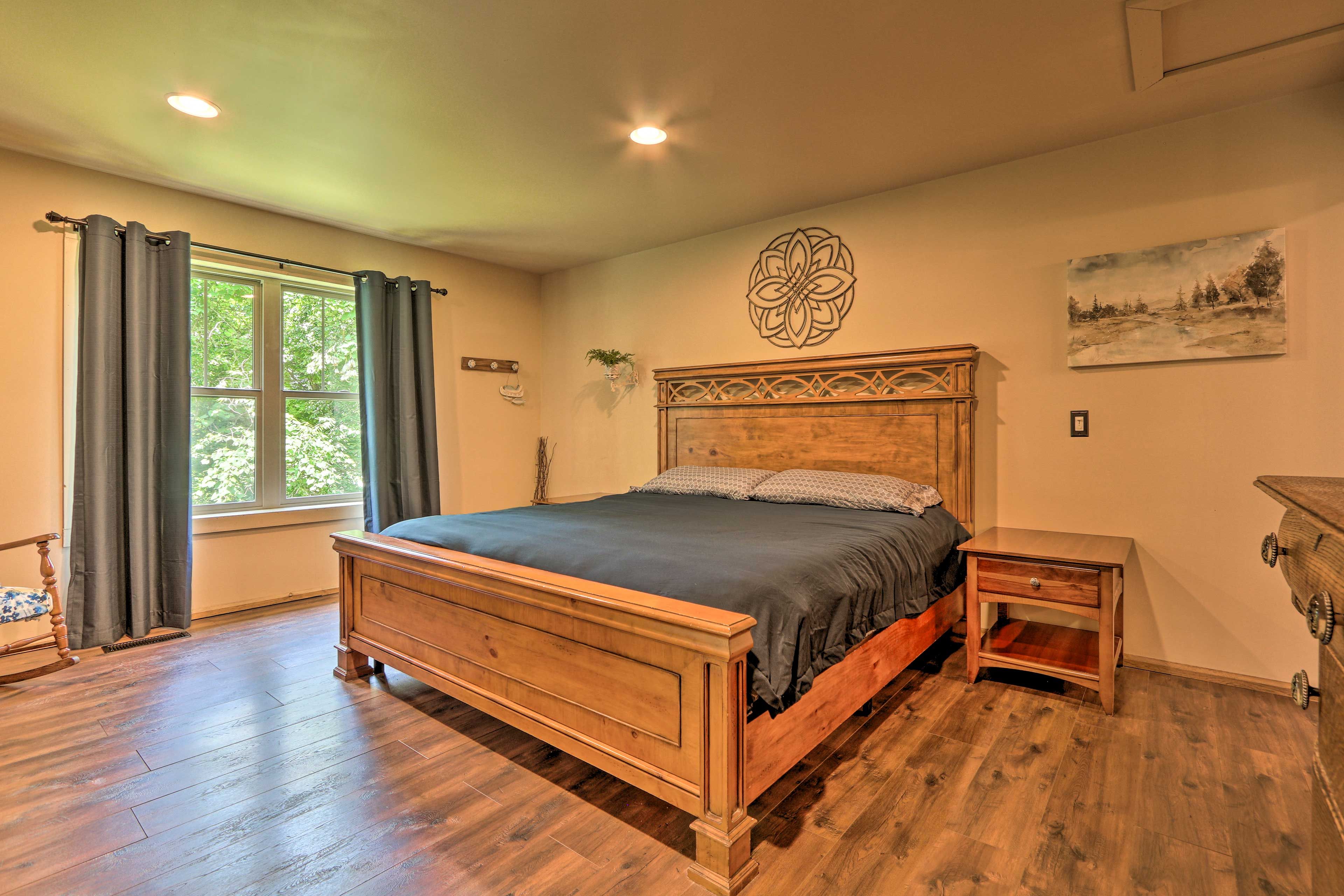 Bedroom 1 | King Bed | Located off Main Living Space