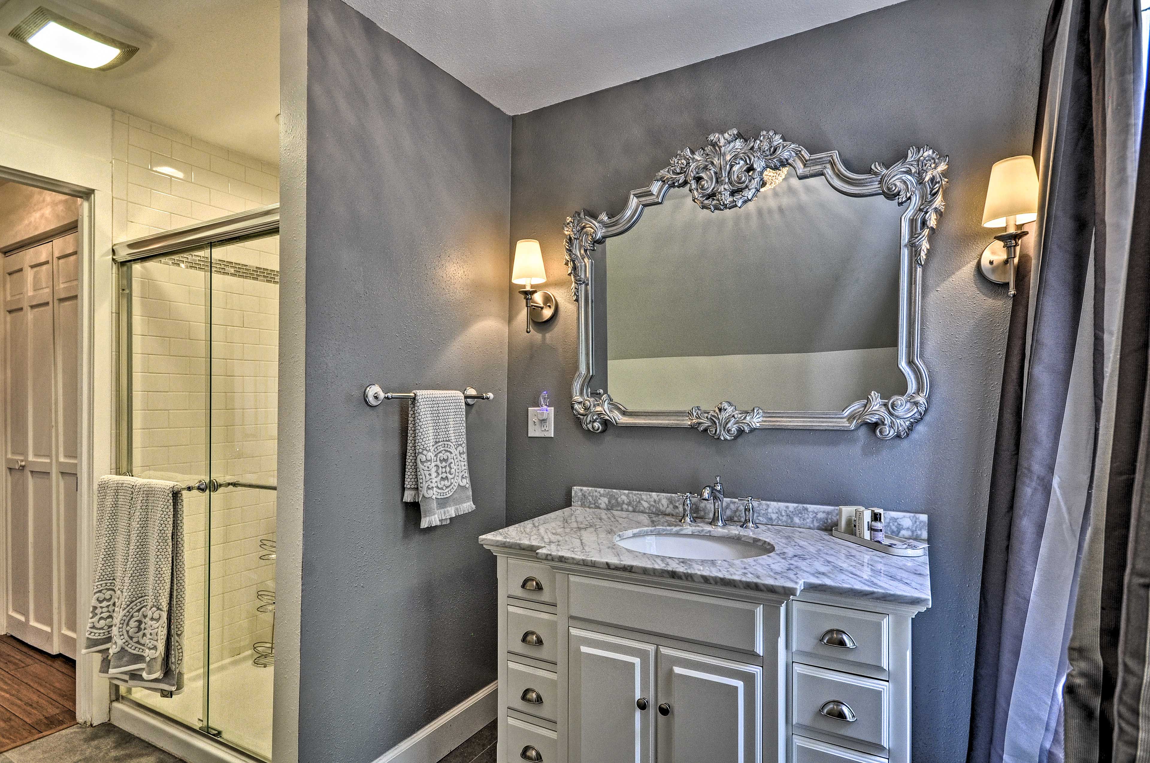 Freshen up with a hot shower.