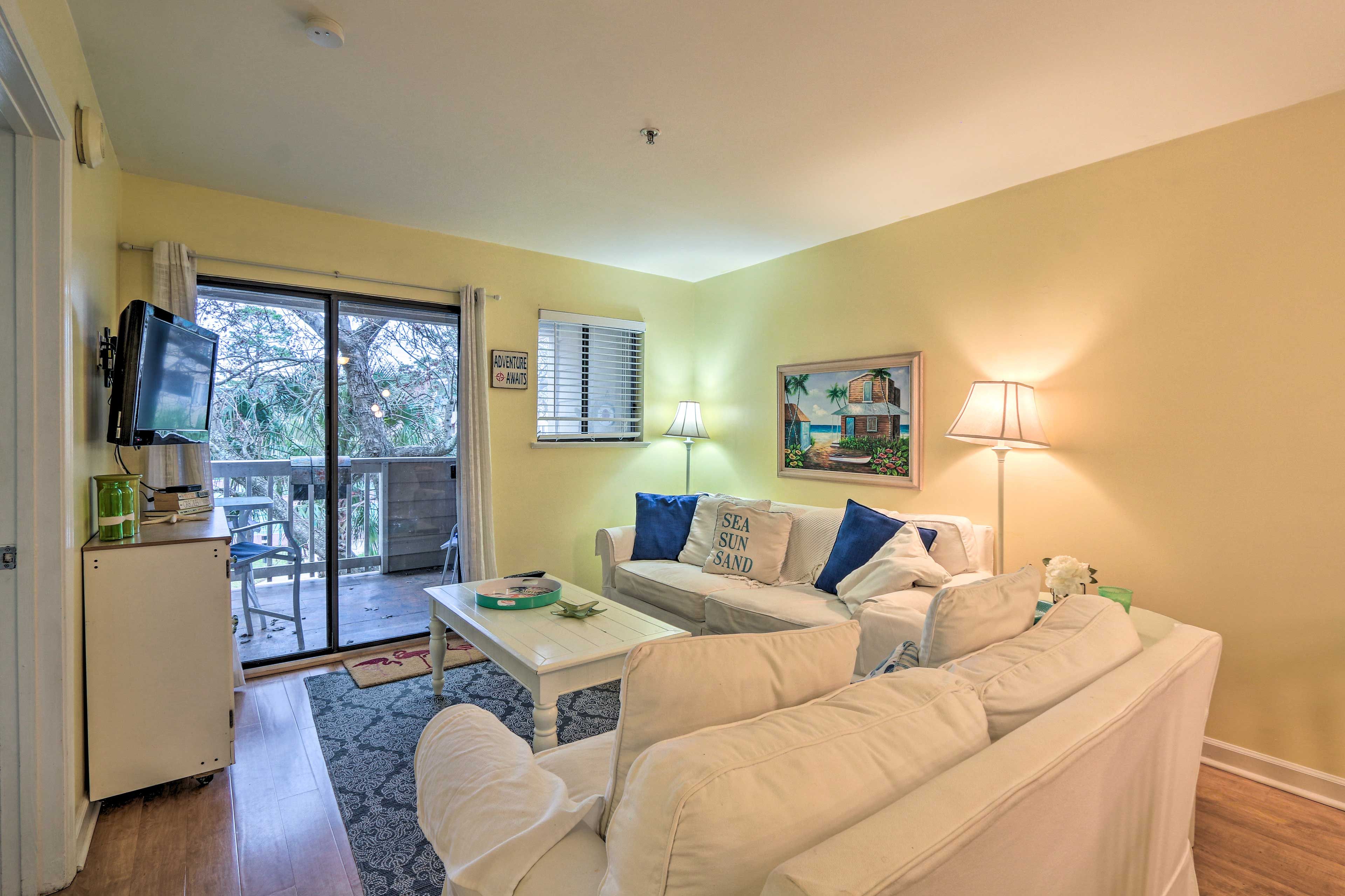 Stream your favorite shows or movies during a night in.