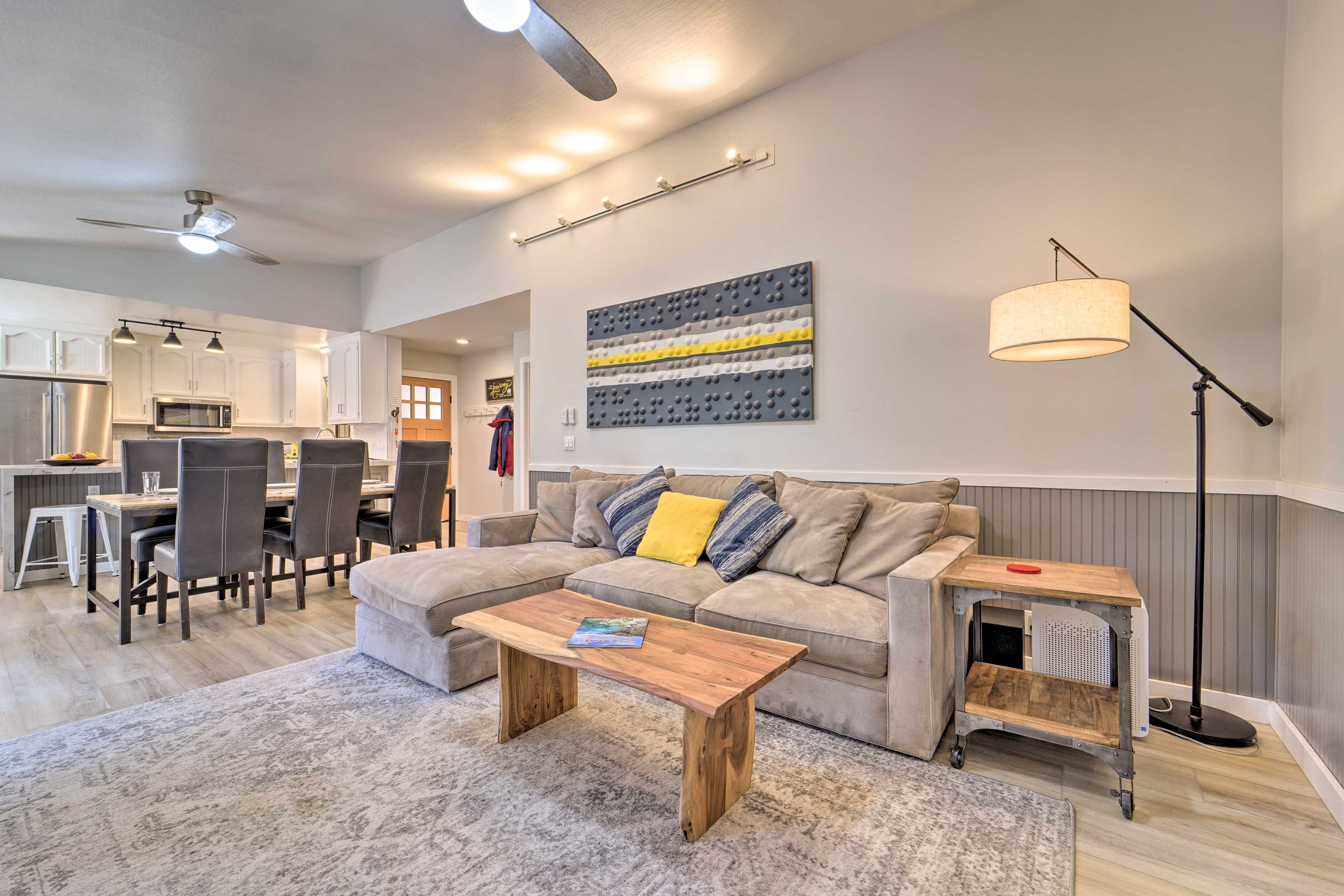 Living Room | New Flooring & Counters | Open Layout