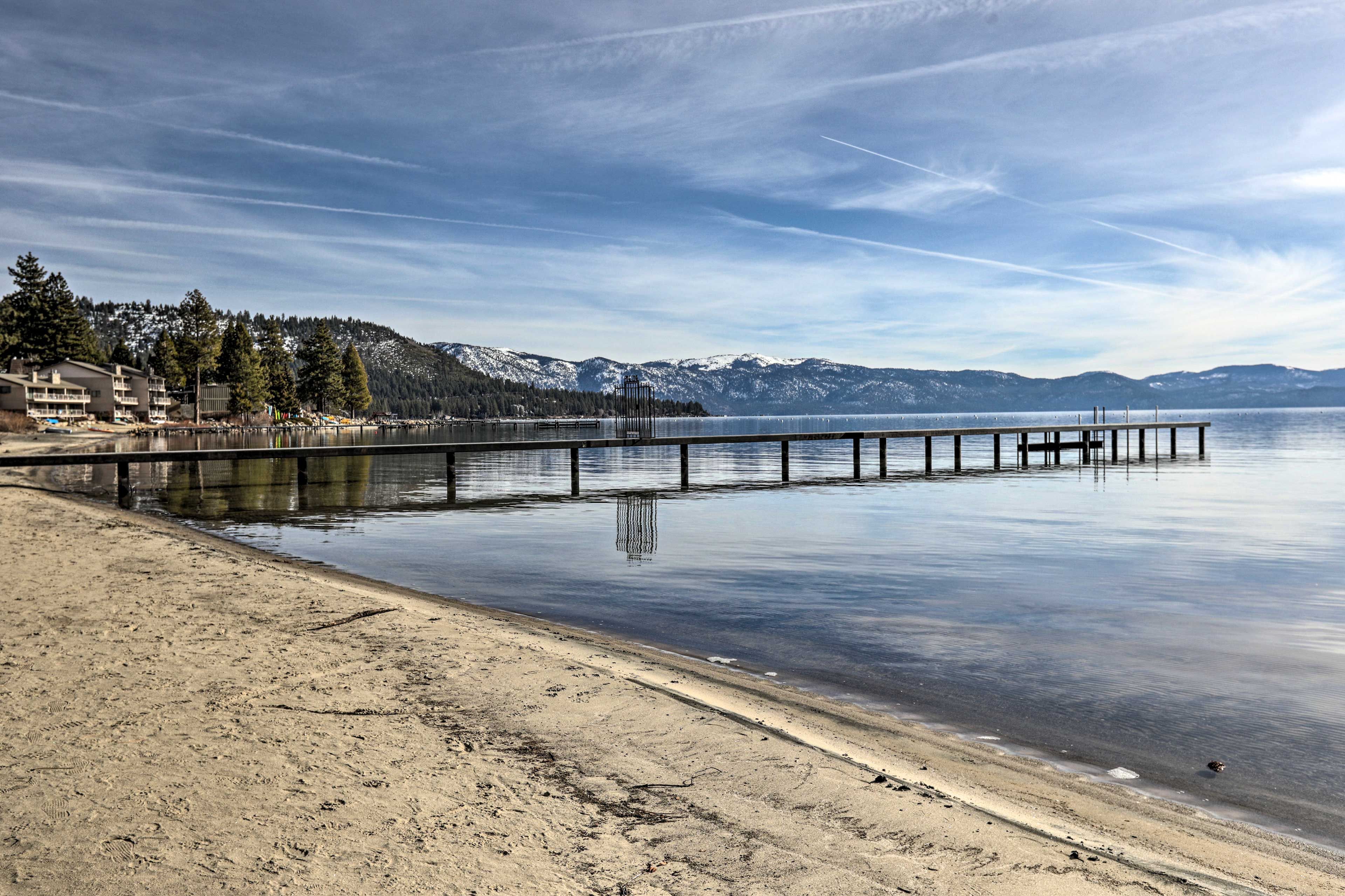 Mountain vistas set the scene at this charming Tahoe cabin!