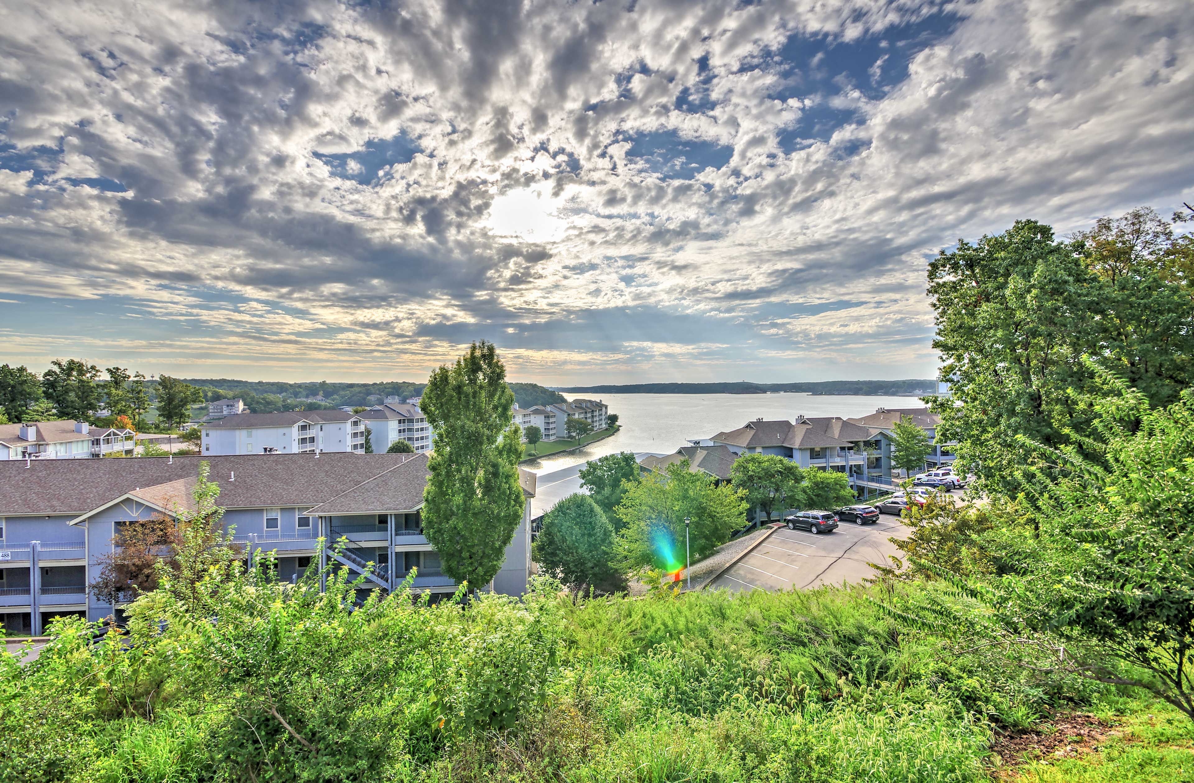 Enjoy lake views from your balcony!