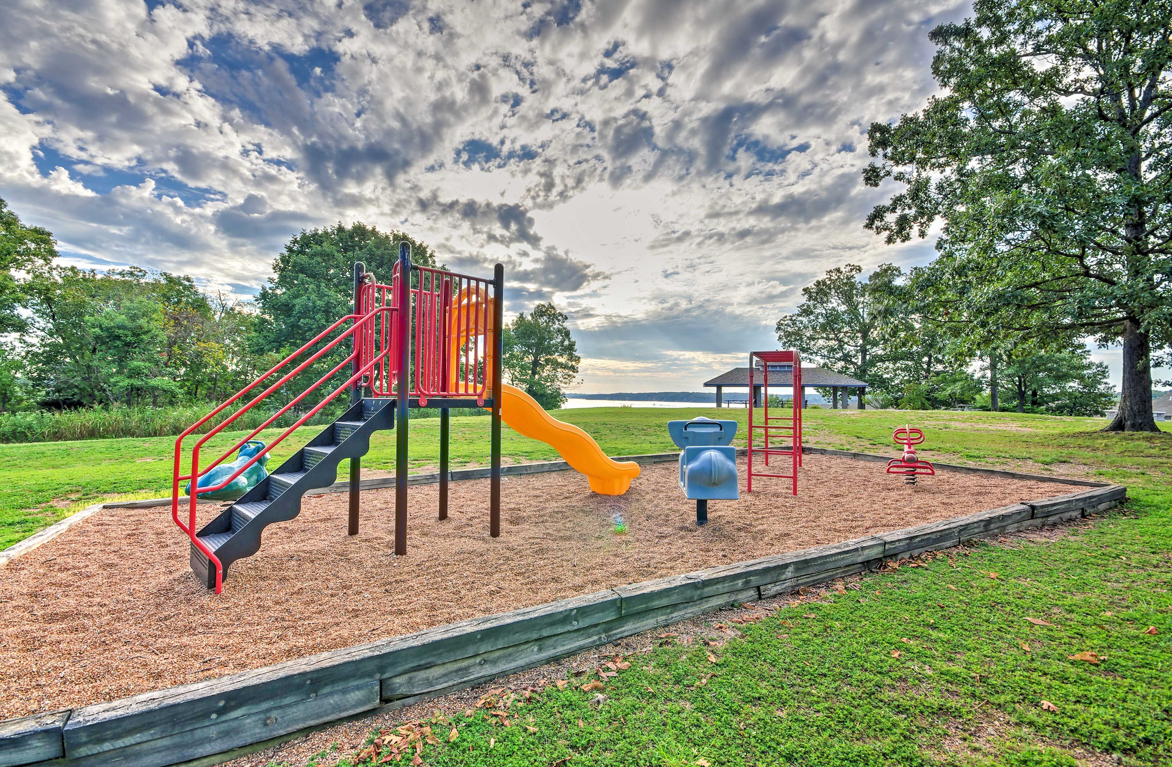 The kids will love running around on the playground.