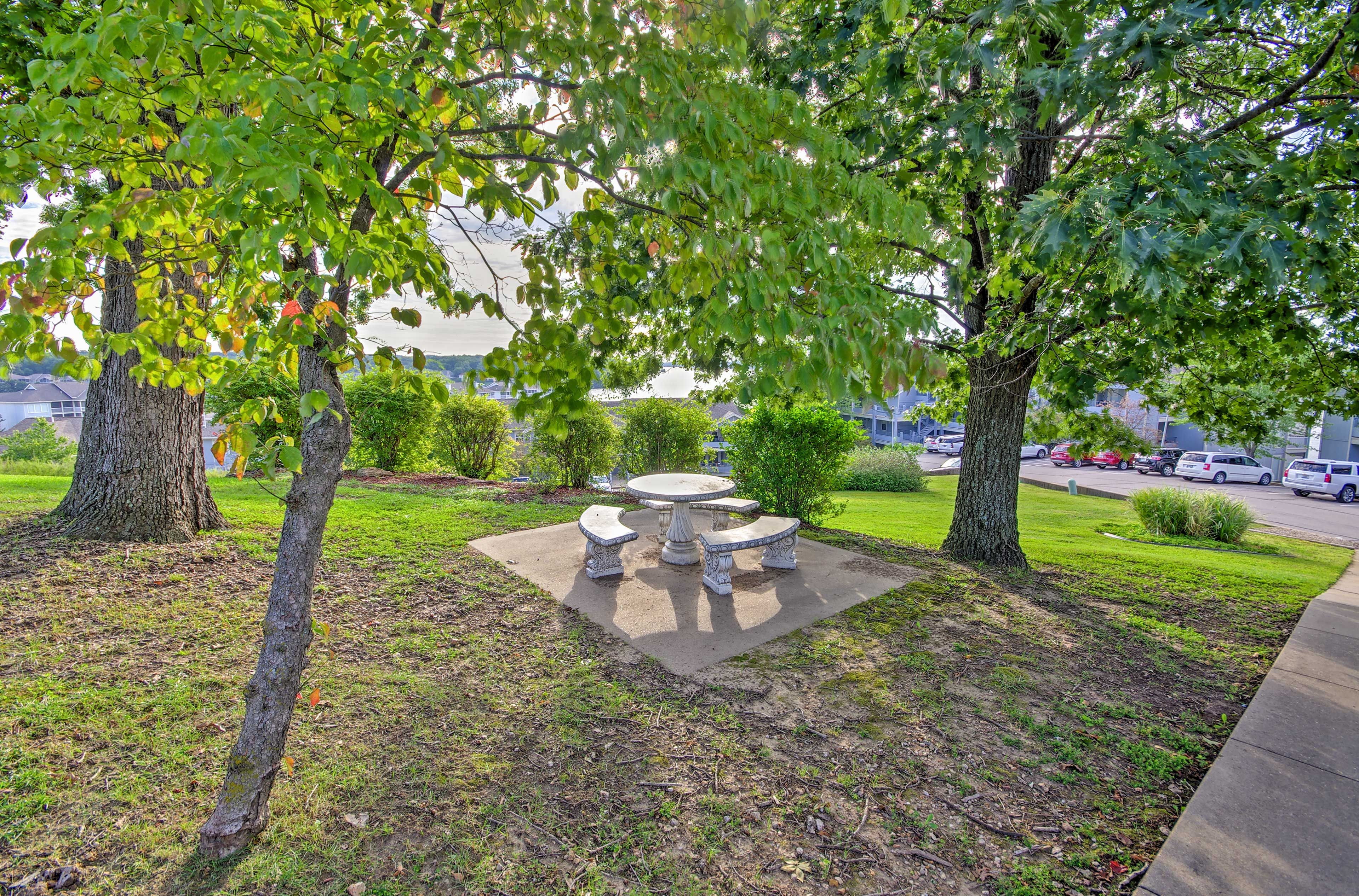 There's ample green space for you to explore.